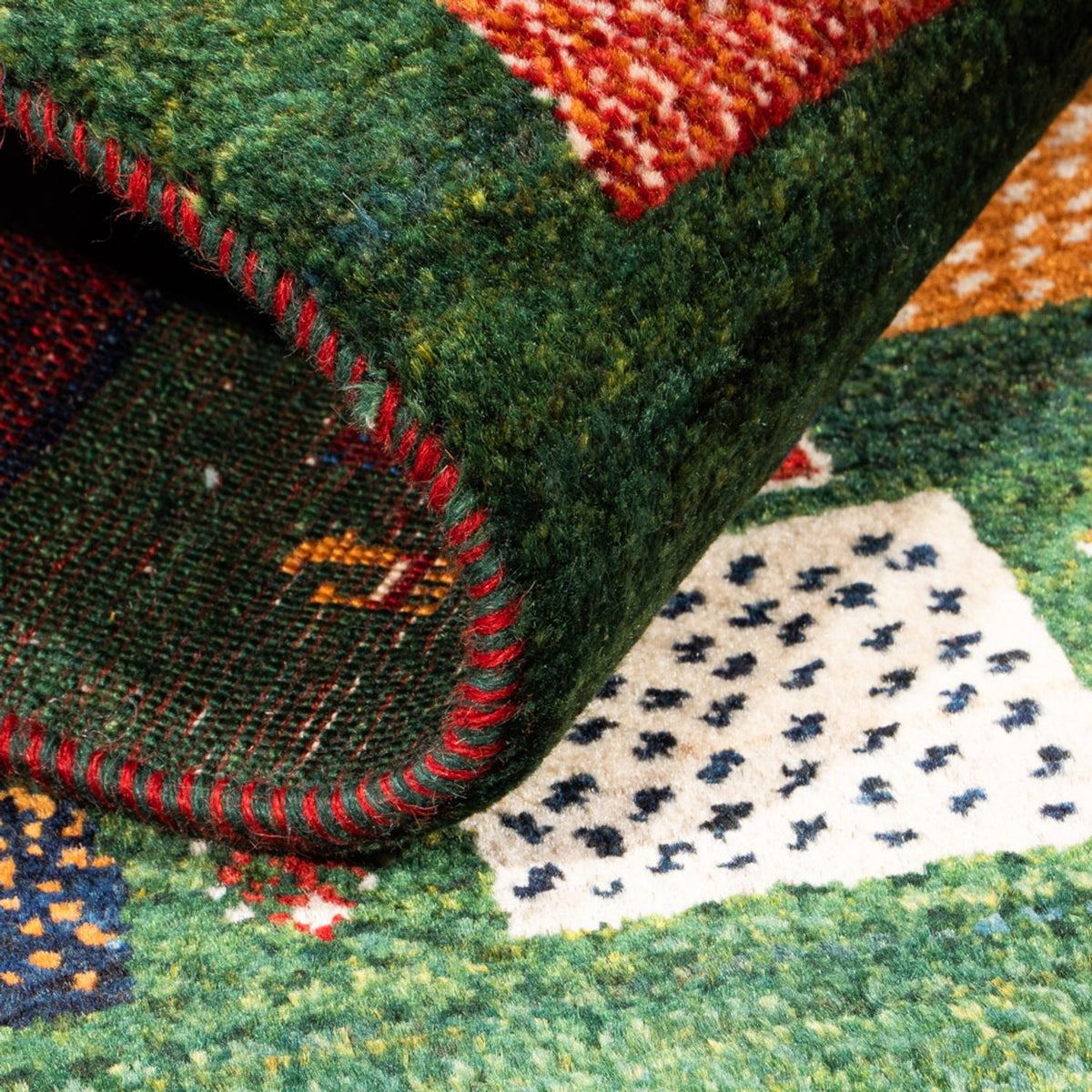 Tapis Gabbeh - Loribaft Persan - Royal - 117 x 83 cm - multicolore