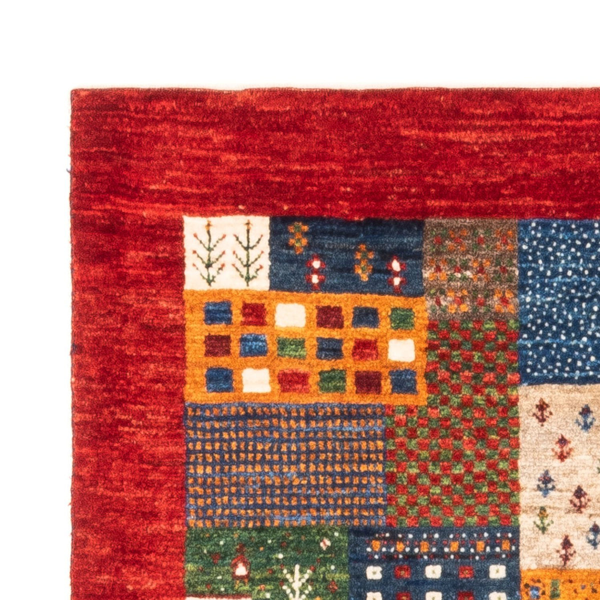 Tapis Gabbeh - Loribaft Persan - Royal - 126 x 86 cm - multicolore