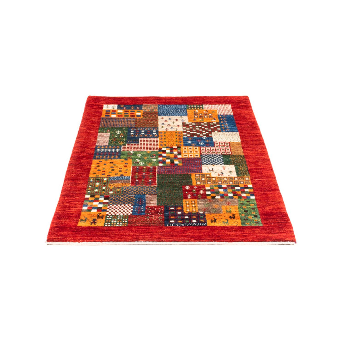 Tapis Gabbeh - Loribaft Persan - Royal - 126 x 86 cm - multicolore