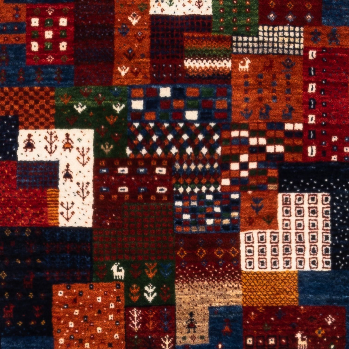 Tapis Gabbeh - Loribaft Persan - Royal - 134 x 84 cm - multicolore