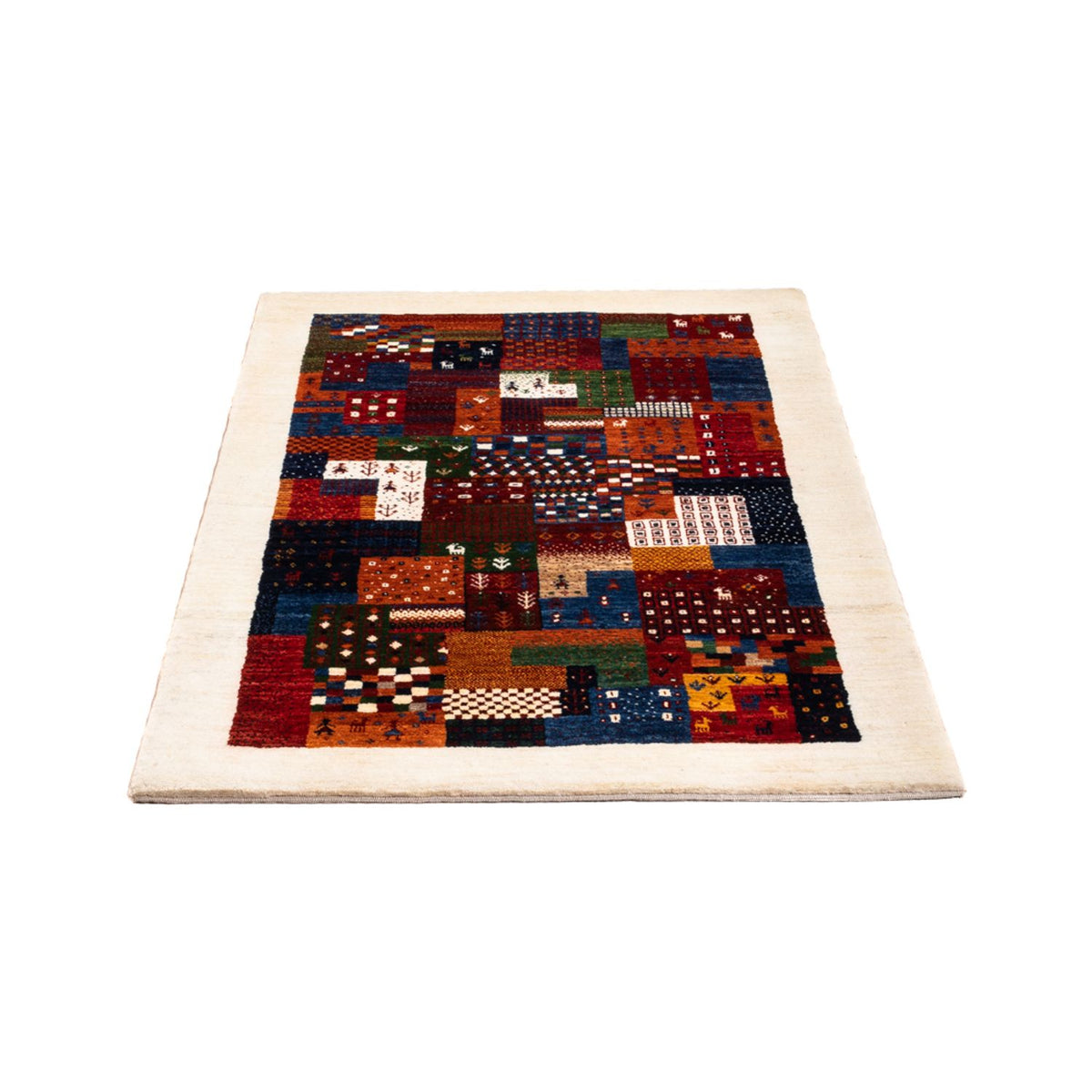 Tapis Gabbeh - Loribaft Persan - Royal - 134 x 84 cm - multicolore