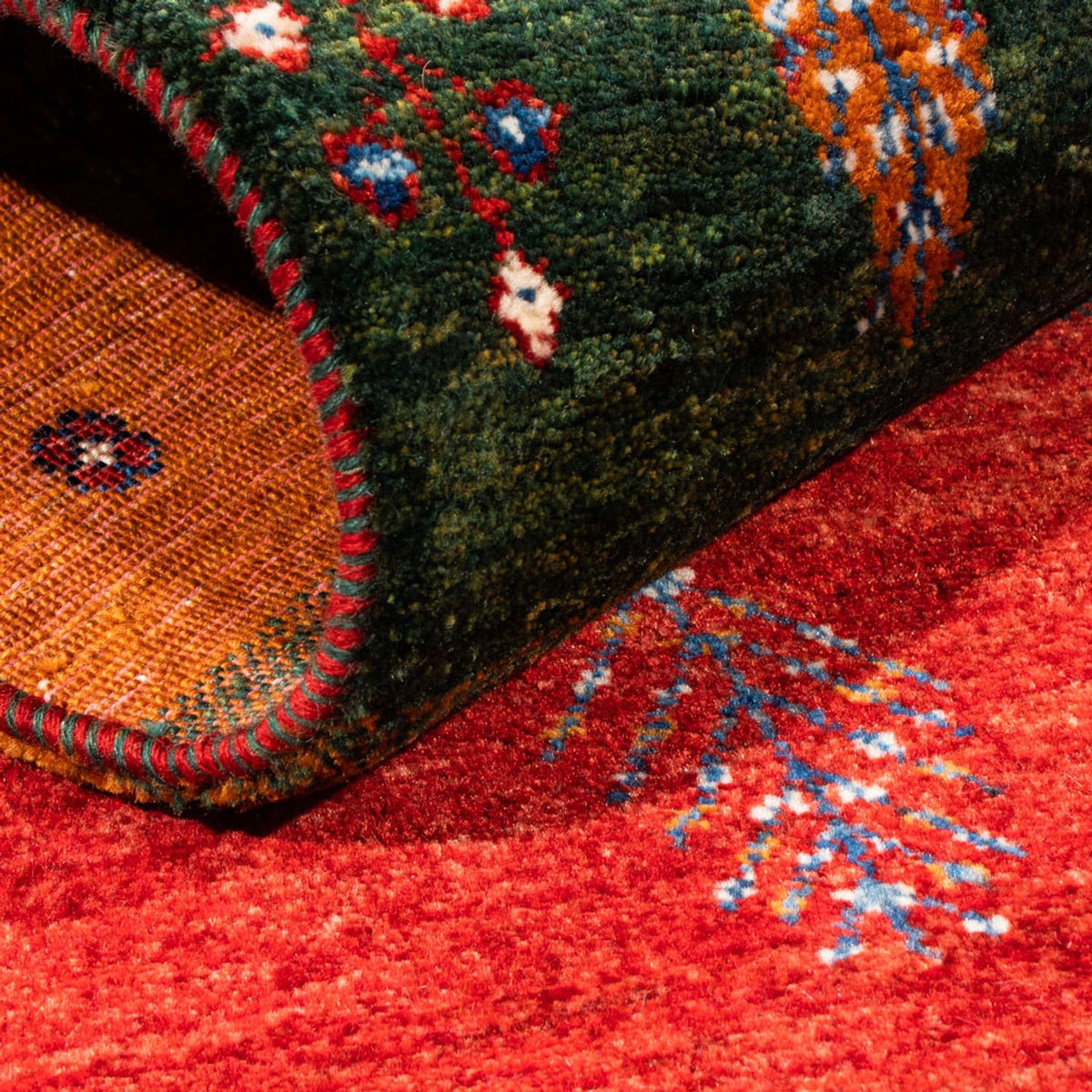 Tapis Gabbeh - Loribaft Persan - Royal - 136 x 84 cm - multicolore