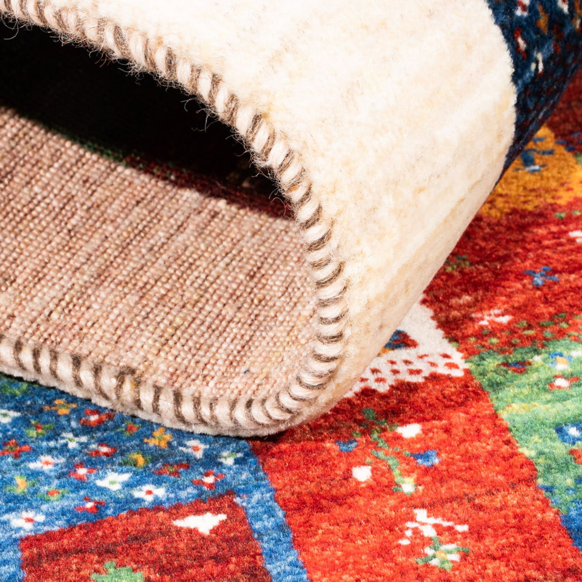 Tapis Gabbeh - Loribaft Persan - Royal - 125 x 83 cm - multicolore