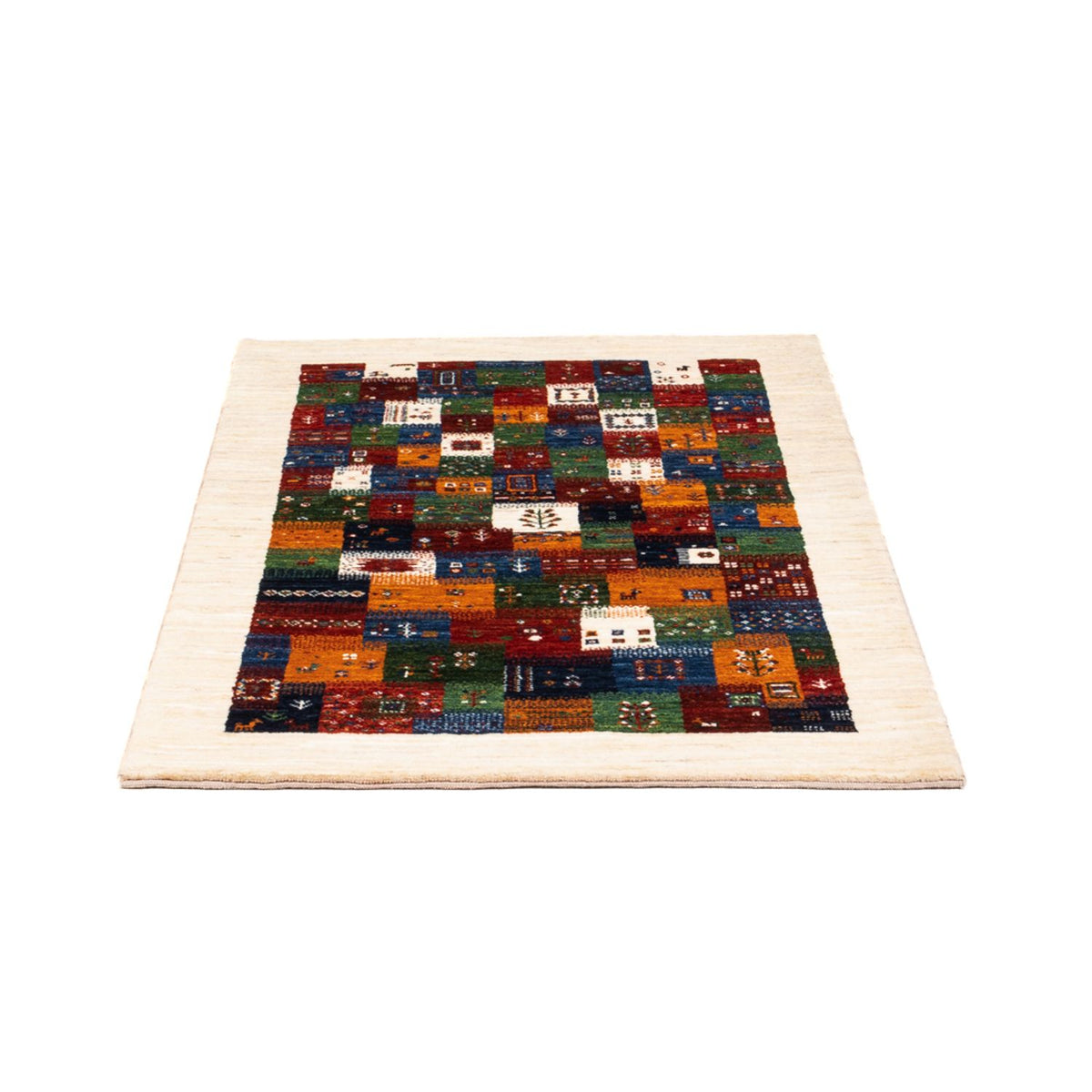 Tapis Gabbeh - Loribaft Persan - Royal - 125 x 83 cm - multicolore