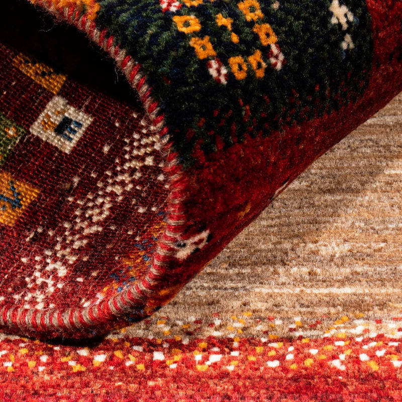 Tapis Gabbeh - Loribaft Persan - Royal - 134 x 92 cm - multicolore