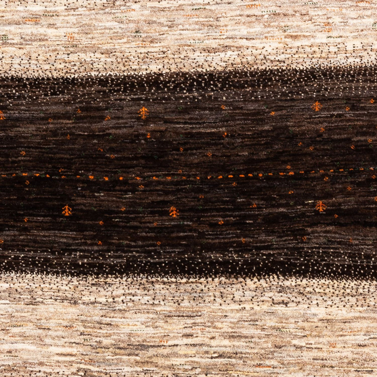 Tapis Gabbeh - Loribaft Persan - 198 x 160 cm - gris