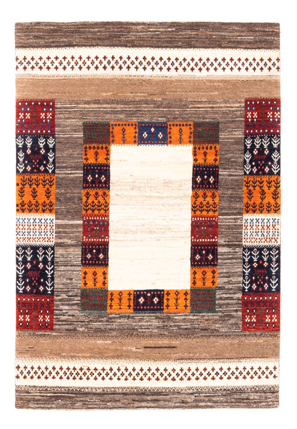 Tapis Gabbeh - Loribaft Persan - Royal - 147 x 103 cm - multicolore