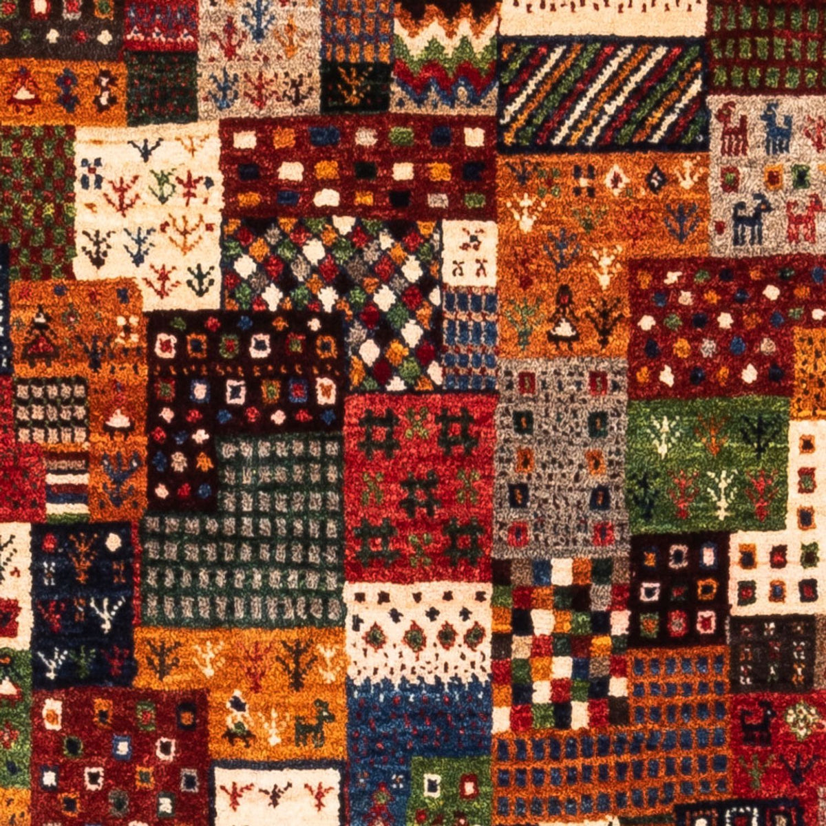 Tapis Gabbeh - Loribaft Persan - Royal - 142 x 88 cm - multicolore