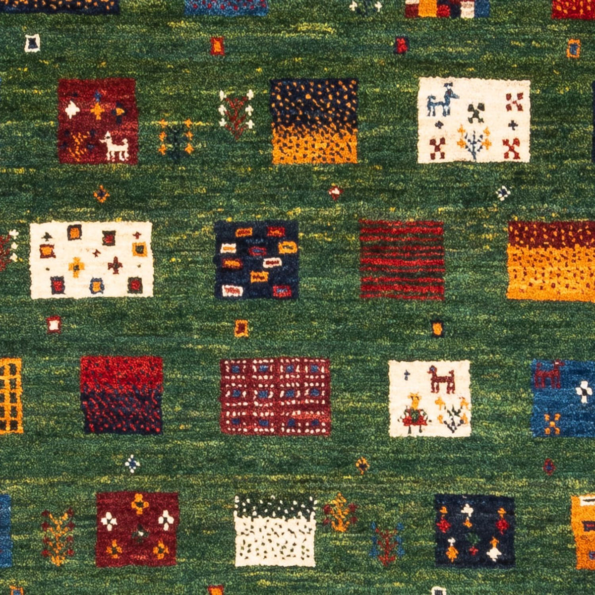 Tapis Gabbeh - Loribaft Persan - Royal - 129 x 88 cm - multicolore