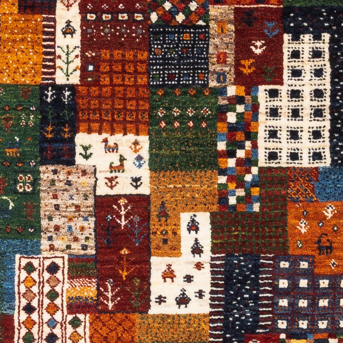 Tapis Gabbeh - Loribaft Persan - Royal - 125 x 82 cm - multicolore