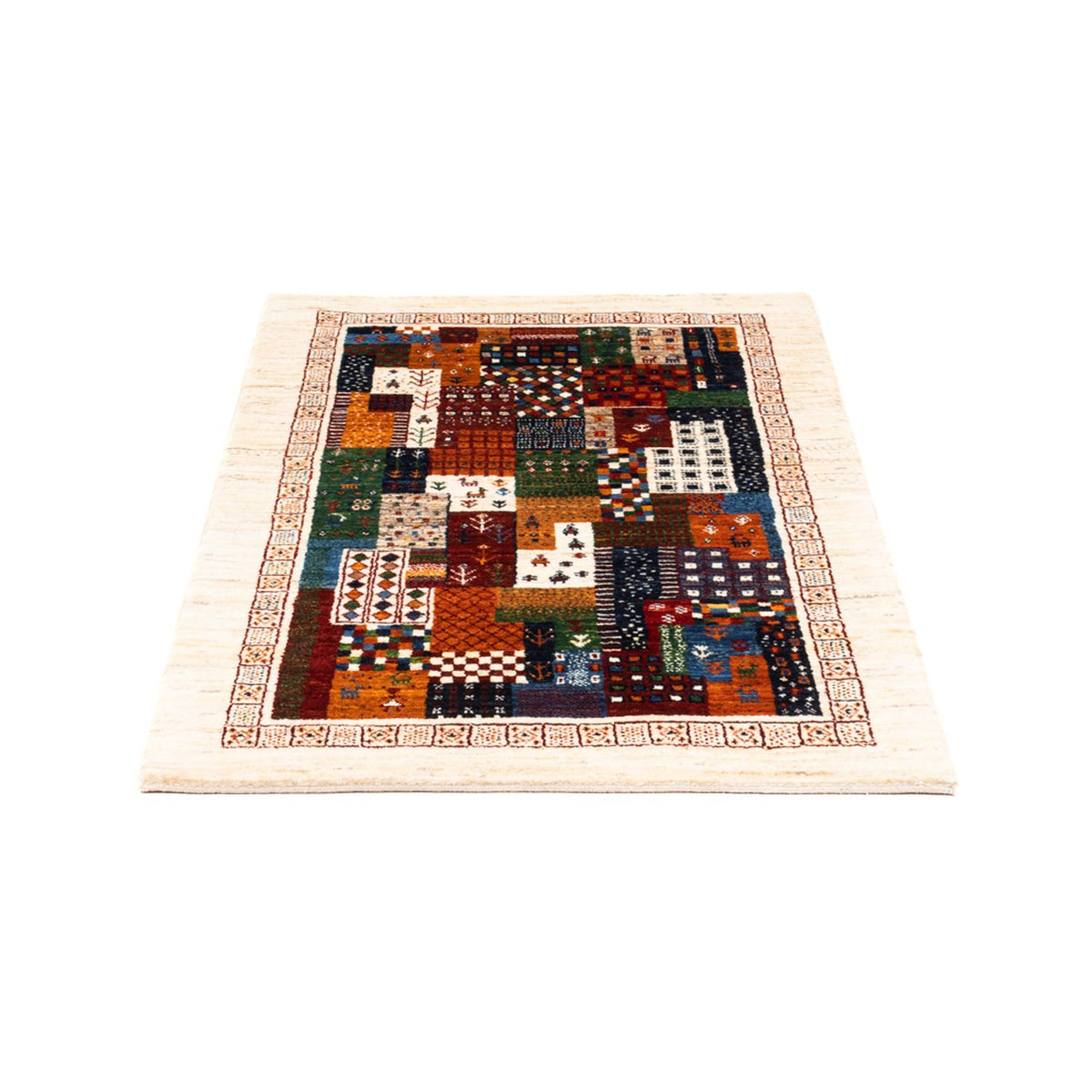 Tapis Gabbeh - Loribaft Persan - Royal - 125 x 82 cm - multicolore