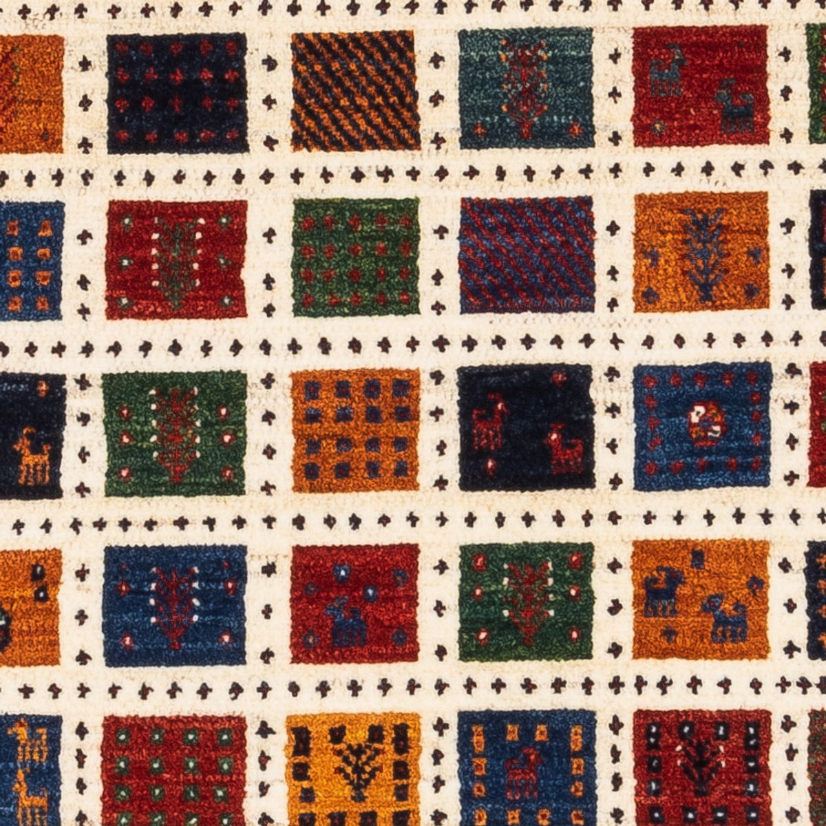 Tapis Gabbeh - Loribaft Persan - Royal - 112 x 80 cm - multicolore