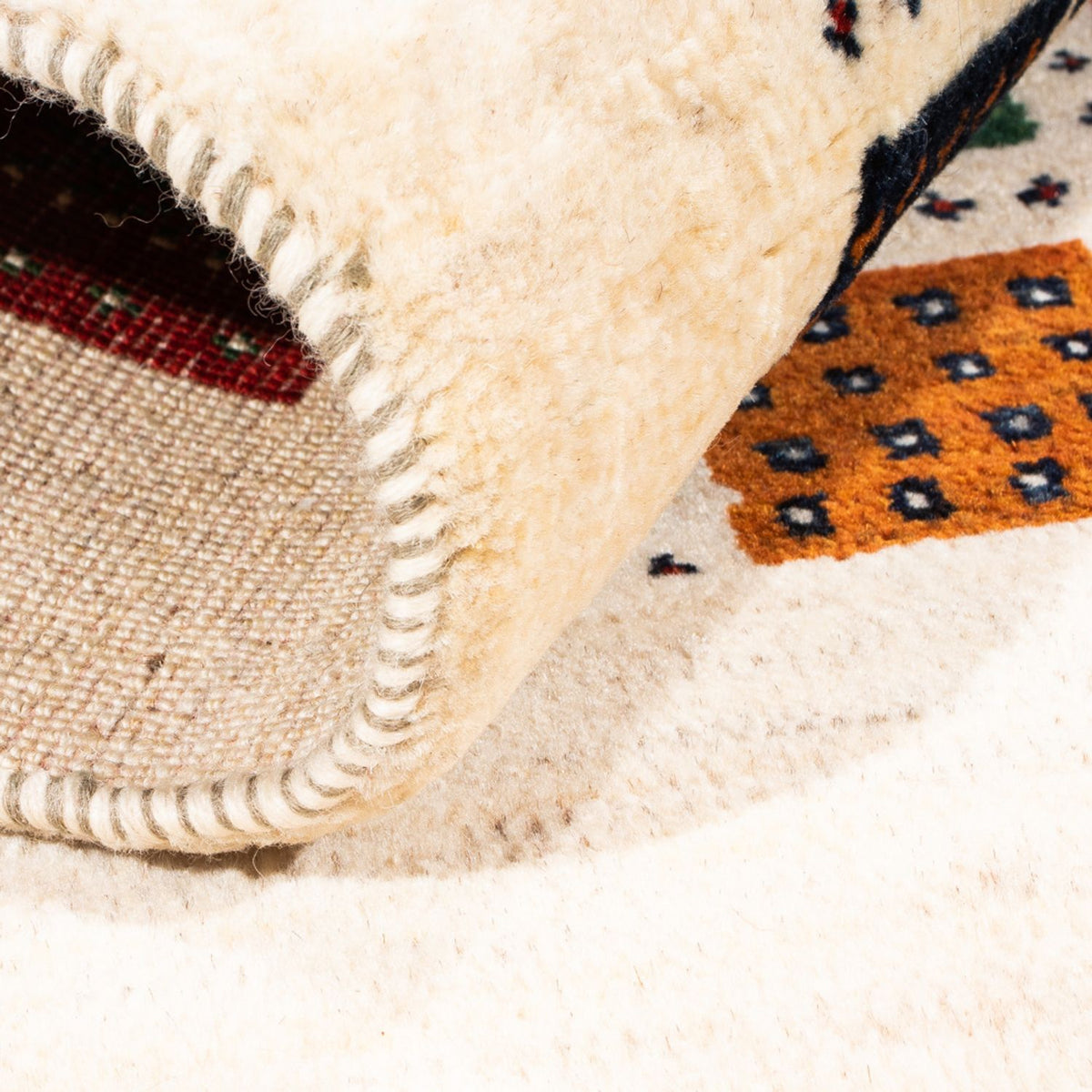 Tapis Gabbeh - Loribaft Persan - Royal - 112 x 80 cm - multicolore