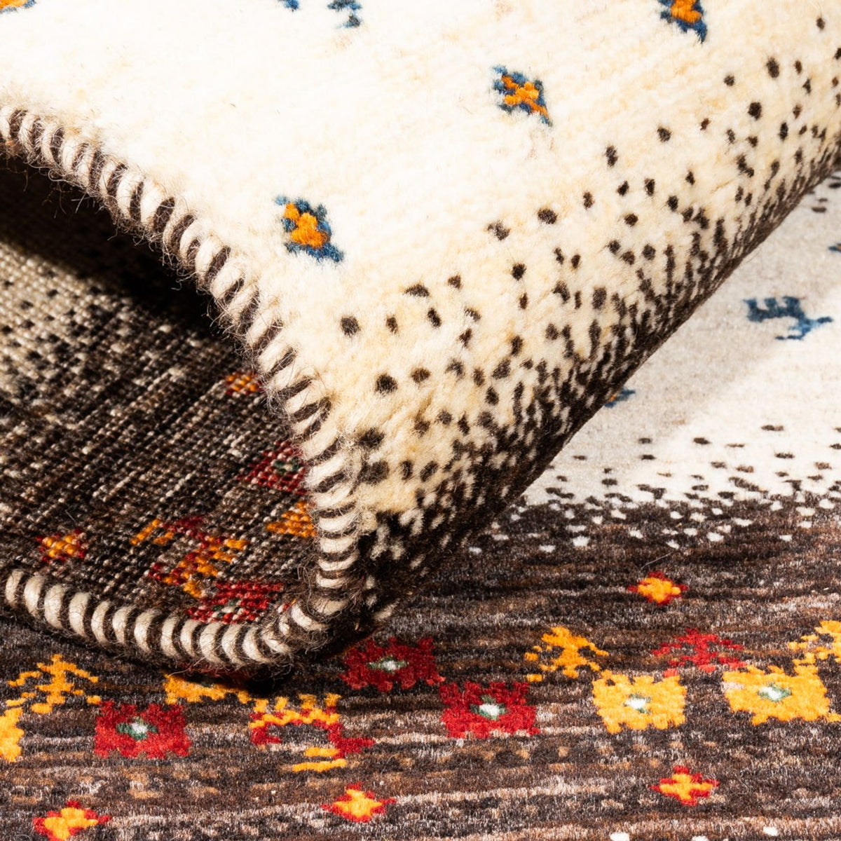 Tapis Gabbeh - Loribaft Persan - Royal - 127 x 83 cm - multicolore