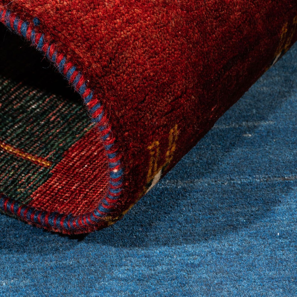 Tapis Gabbeh - Loribaft Persan - Royal - 122 x 83 cm - multicolore