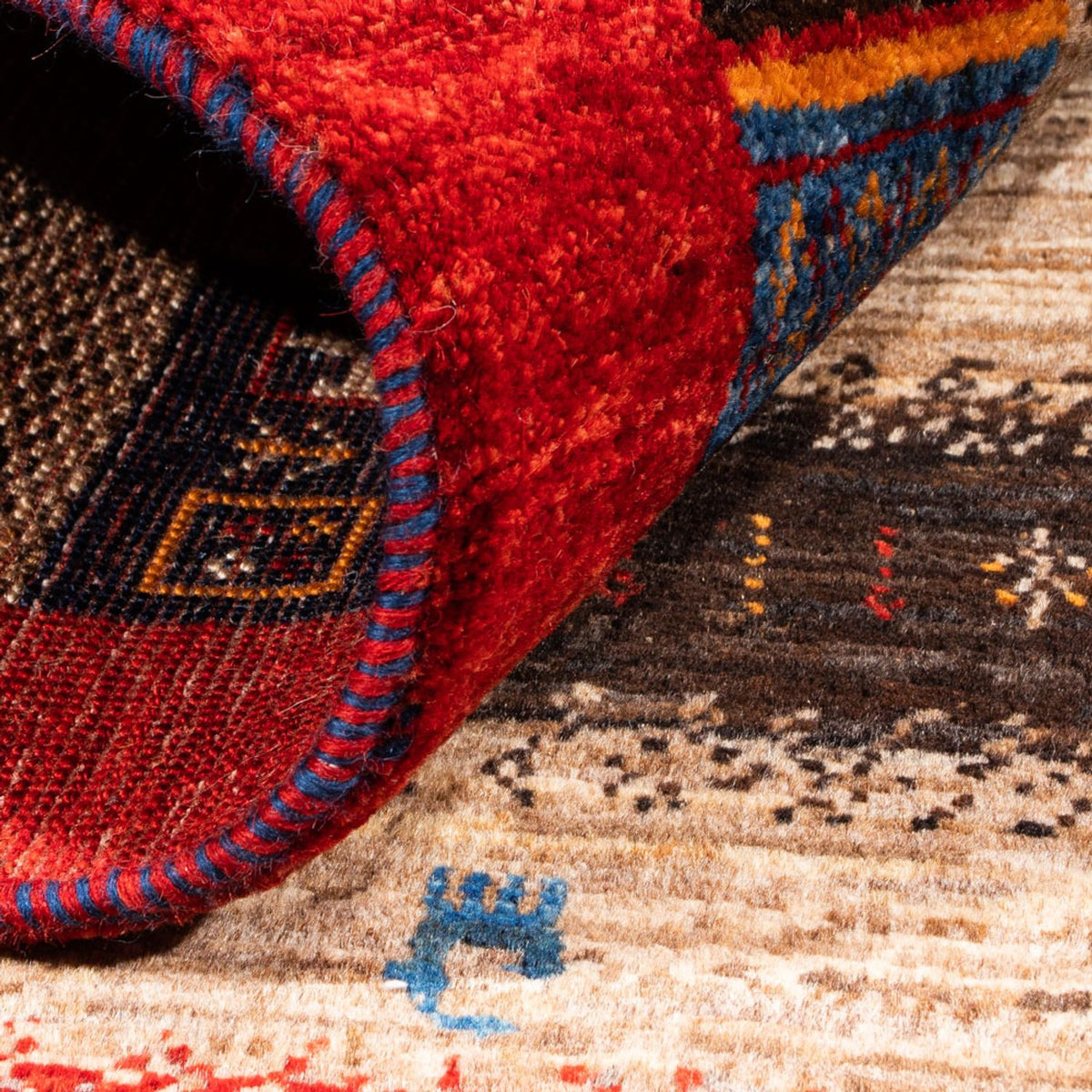 Tapis Gabbeh - Loribaft Persan - Royal - 130 x 87 cm - gris