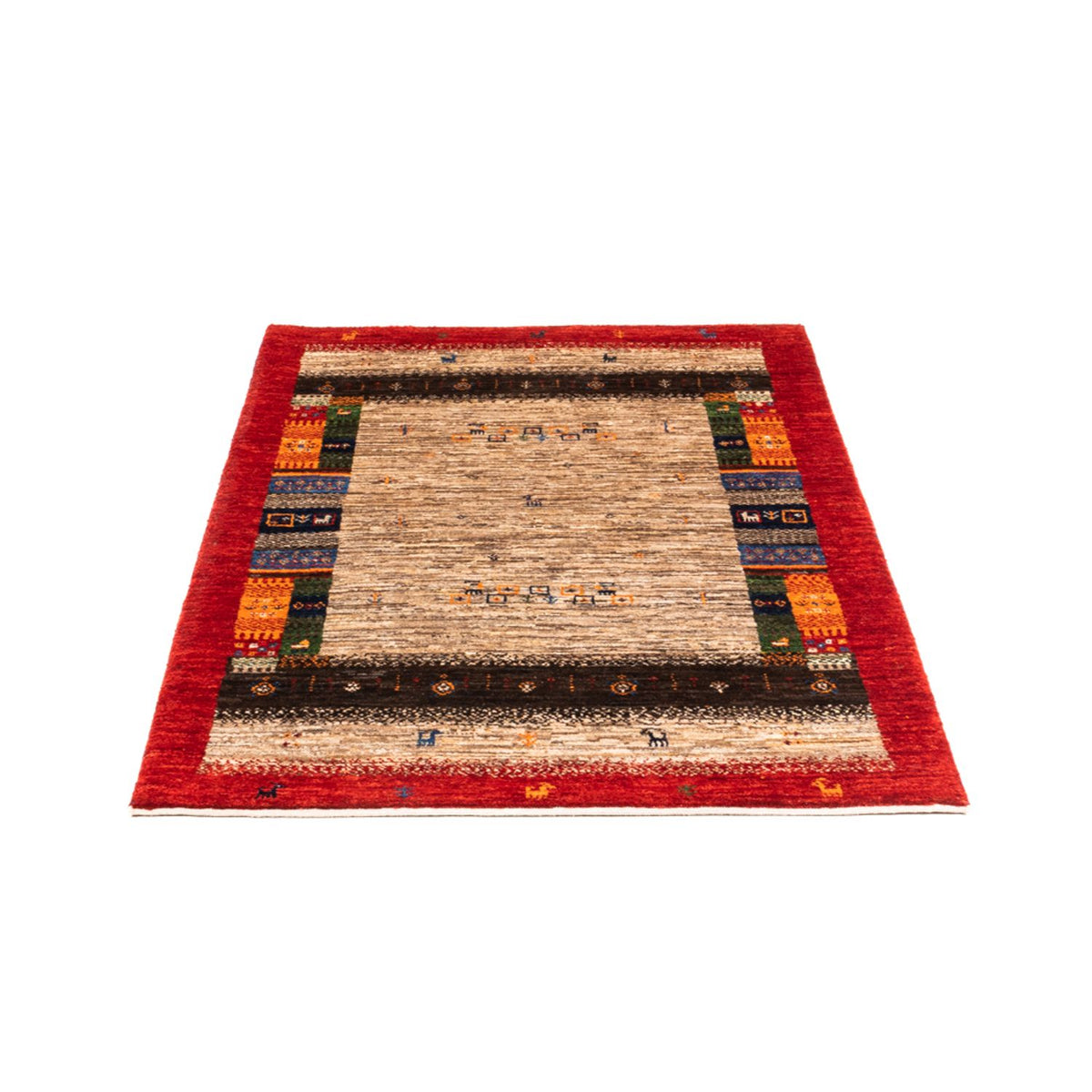 Tapis Gabbeh - Loribaft Persan - Royal - 130 x 87 cm - gris