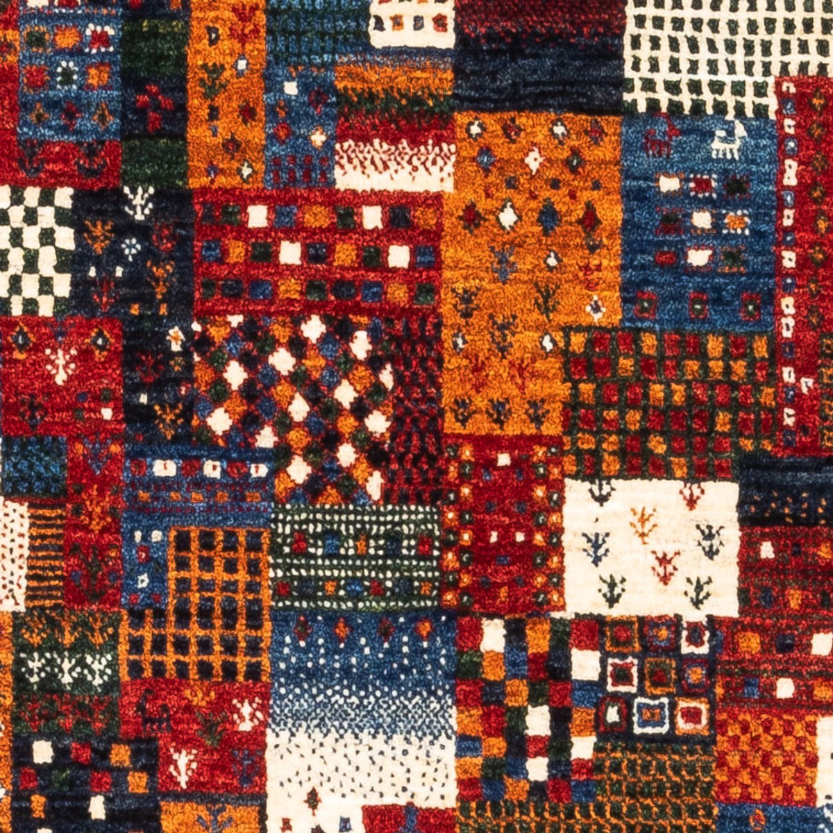 Tapis Gabbeh - Loribaft Persan - Royal - 133 x 83 cm - multicolore