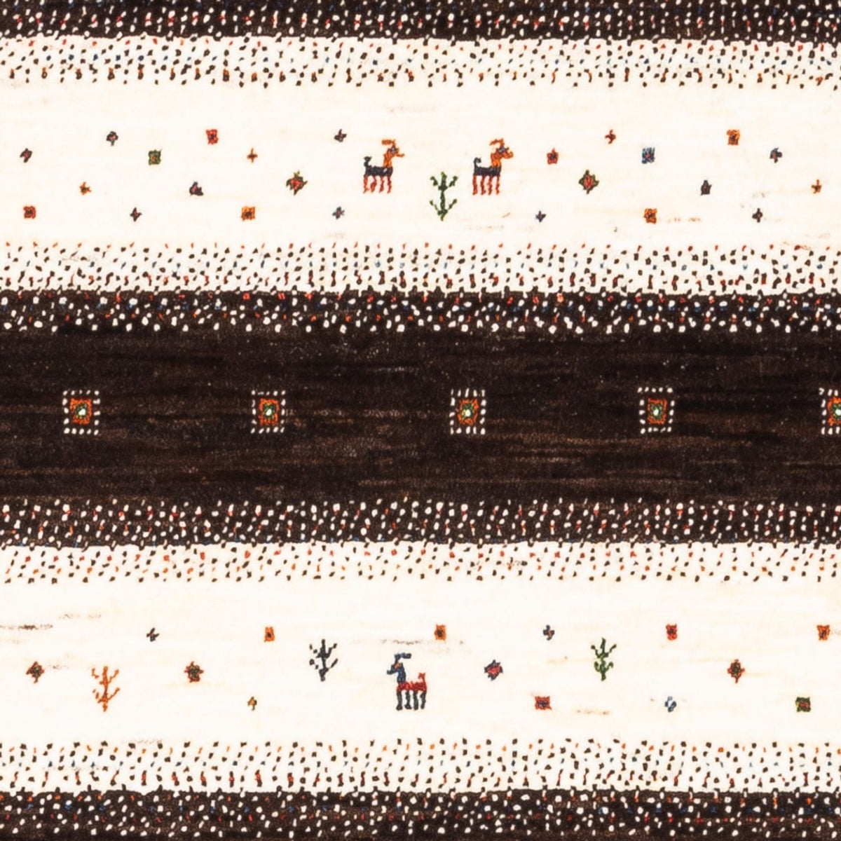 Tapis Gabbeh - Loribaft Persan - Royal - 136 x 84 cm - multicolore