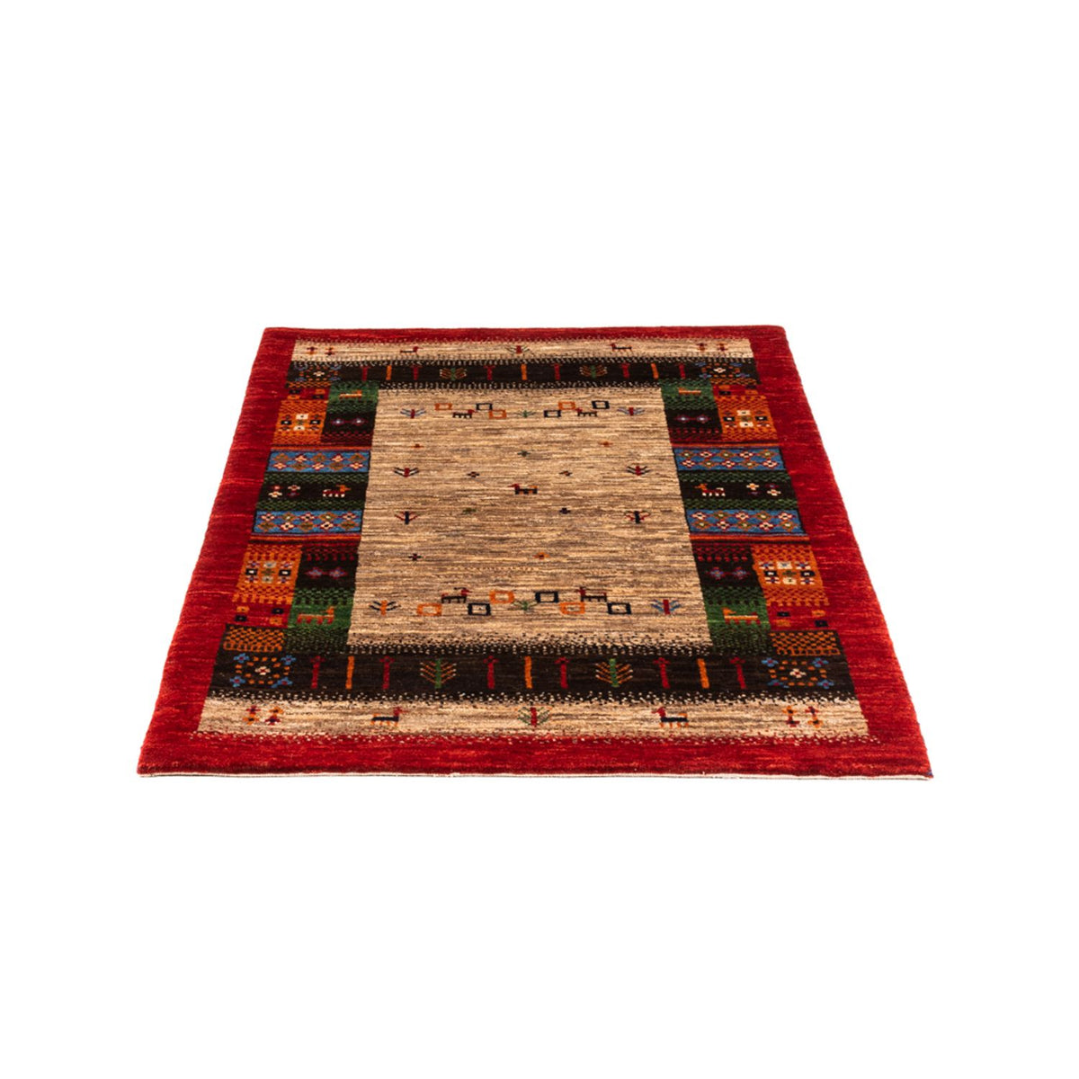 Tapis Gabbeh - Loribaft Persan - Royal - 125 x 87 cm - multicolore