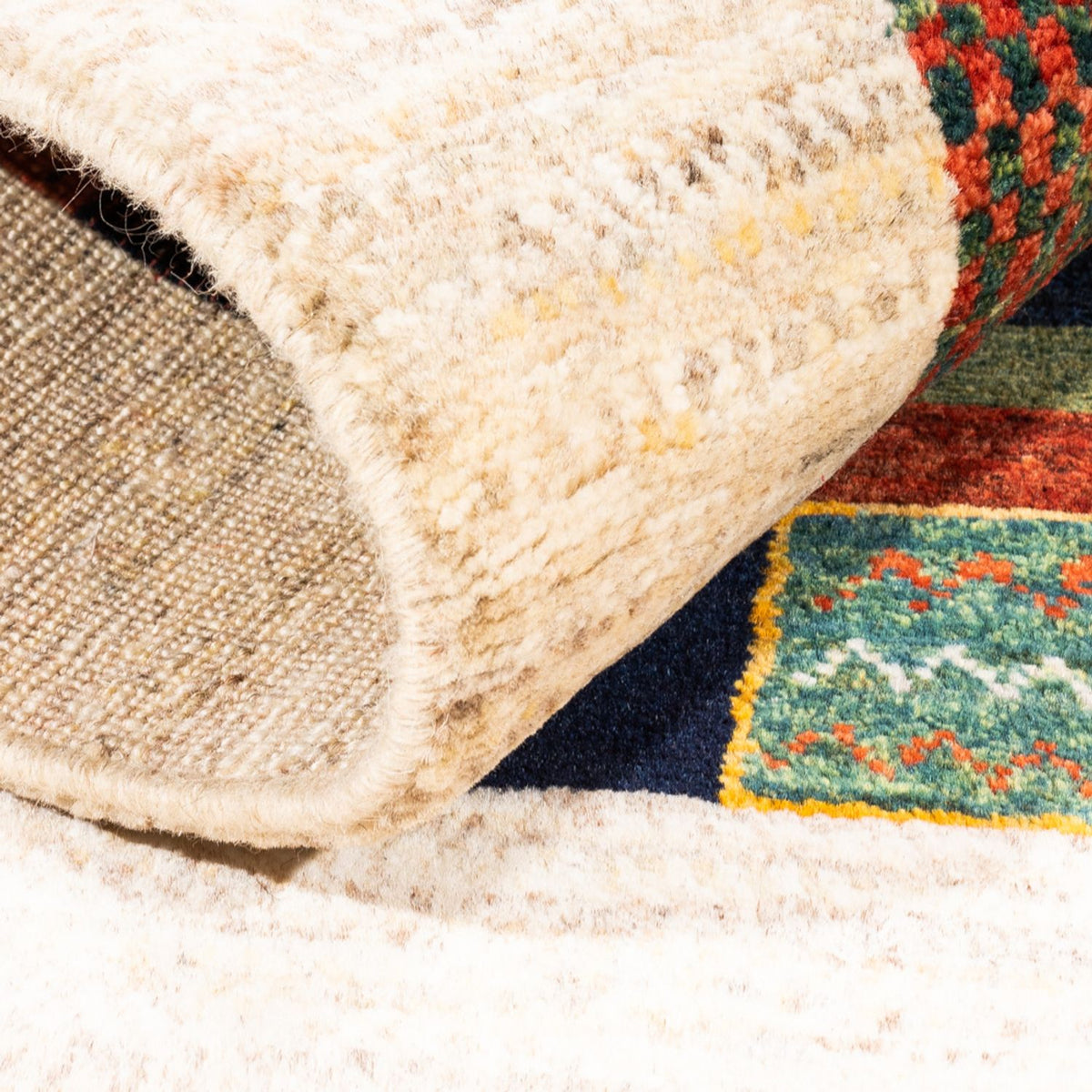 Tapis Gabbeh - Loribaft Persan - Royal - 114 x 85 cm - multicolore