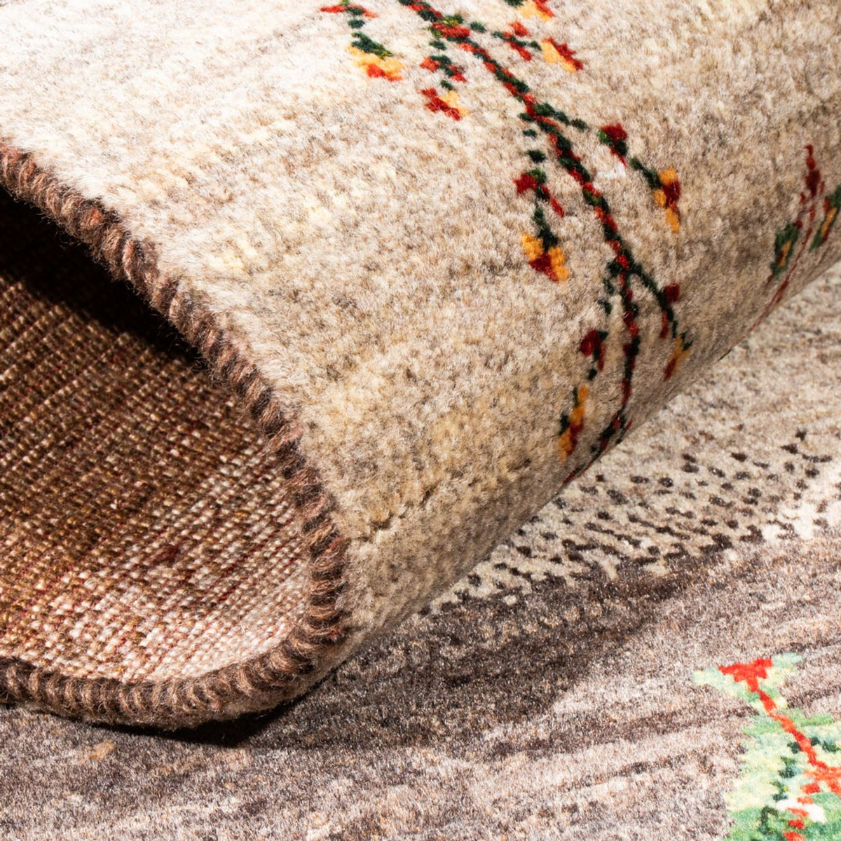 Tapis Gabbeh - Loribaft Persan - Royal - 130 x 84 cm - multicolore