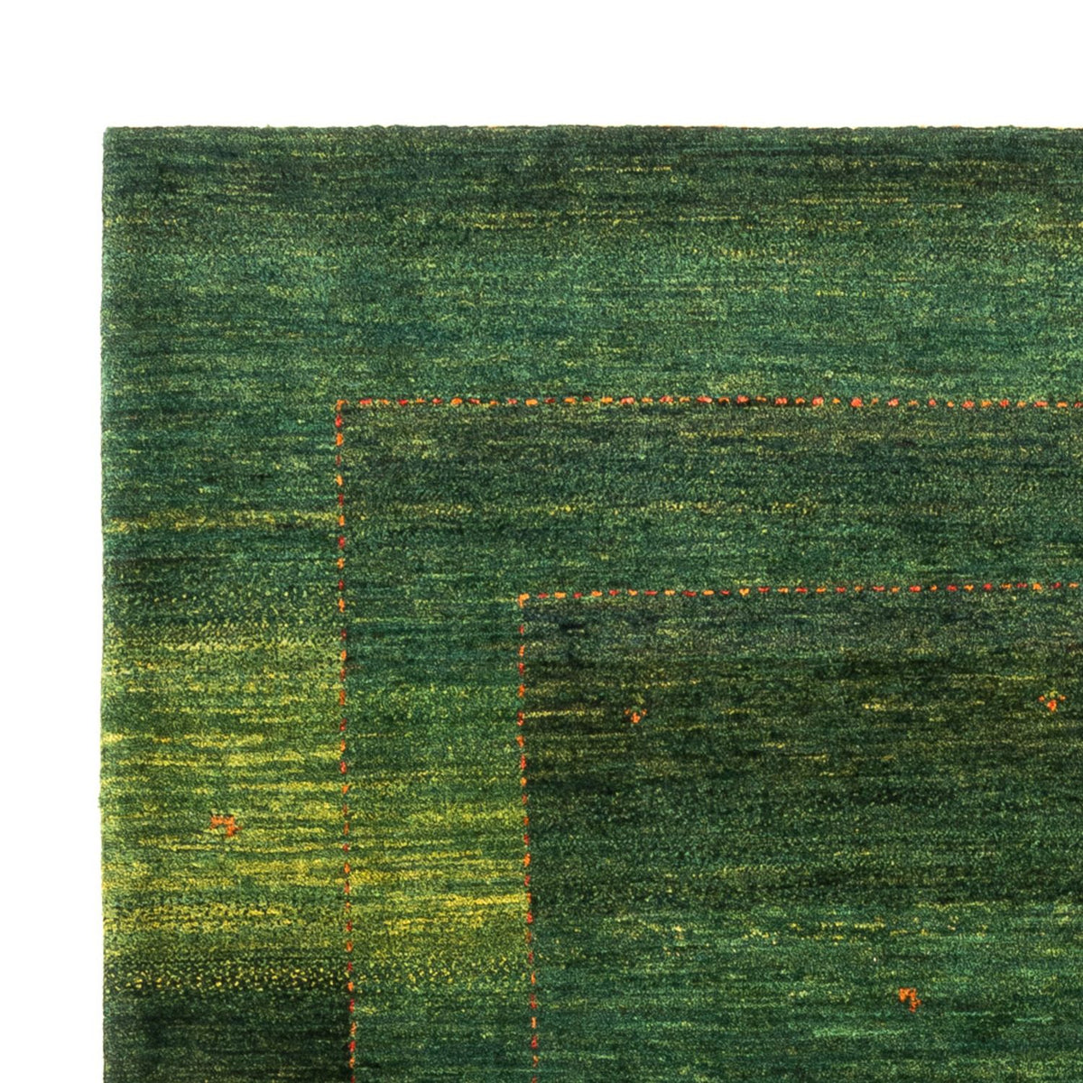 Tapis Gabbeh - Loribaft Persan - 191 x 153 cm - vert