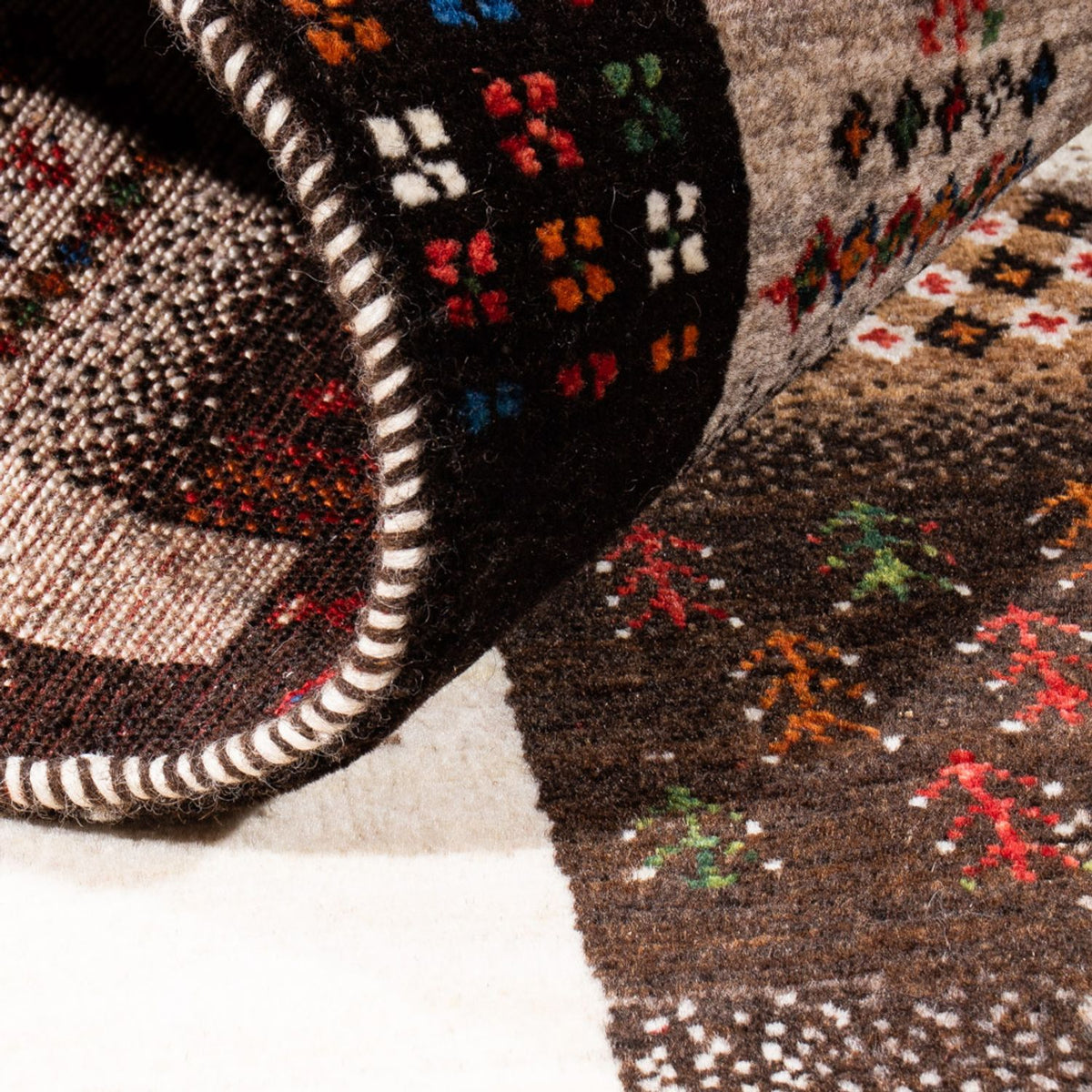 Tapis Gabbeh - Loribaft Persan - Royal - 147 x 85 cm - gris