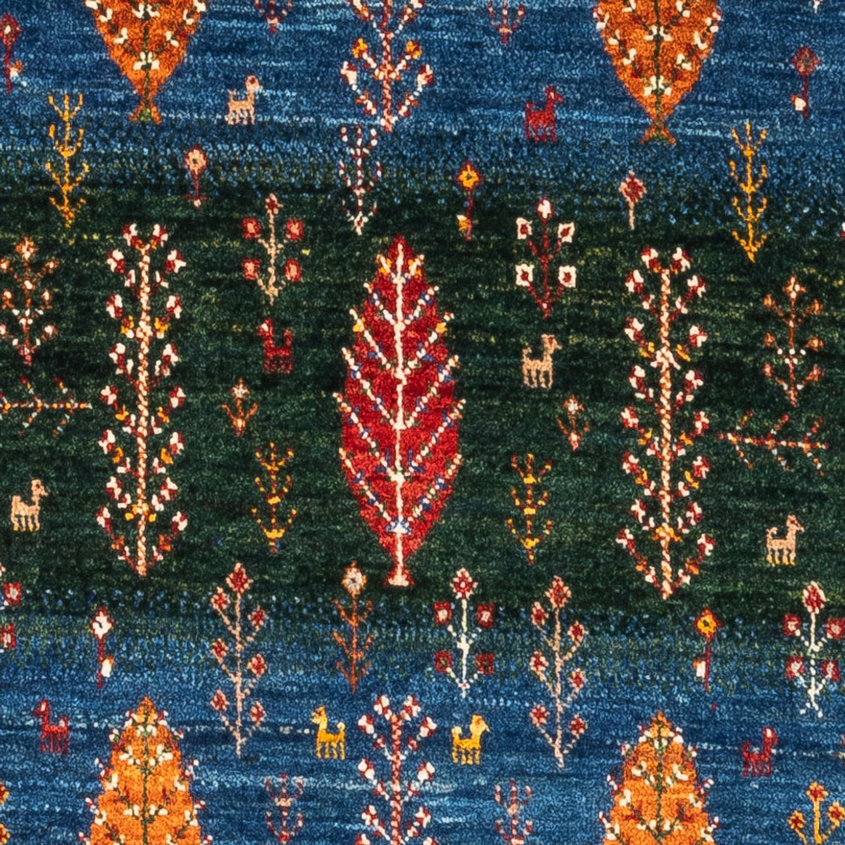 Tapis Gabbeh - Loribaft Persan - Royal - 132 x 84 cm - multicolore