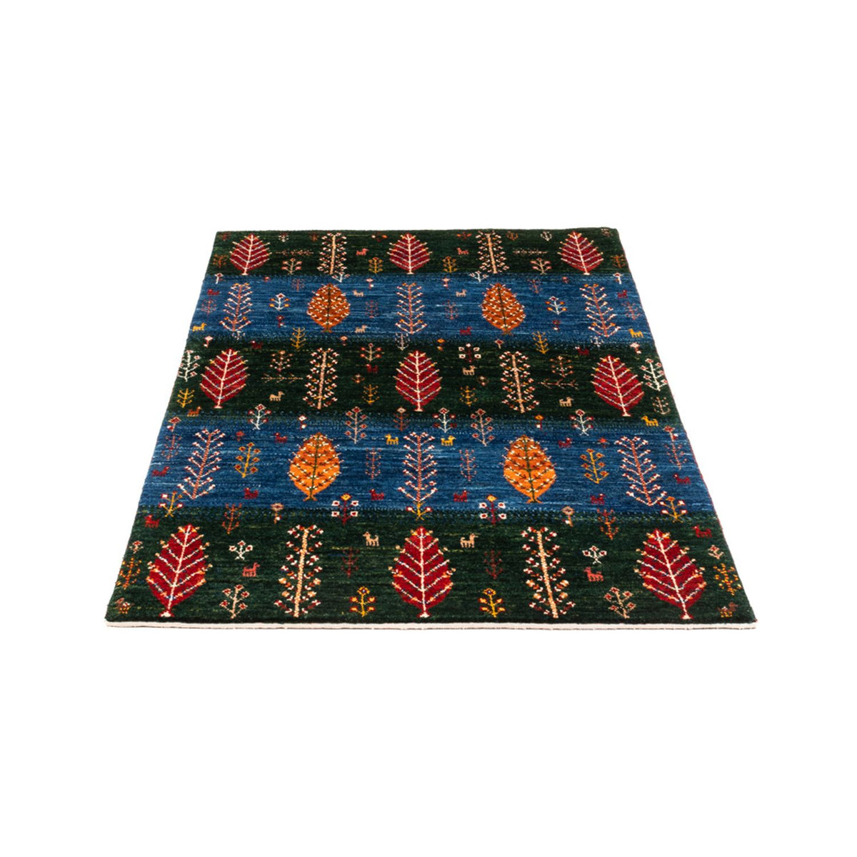 Tapis Gabbeh - Loribaft Persan - Royal - 132 x 84 cm - multicolore