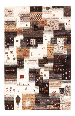 Tapis Gabbeh - Loribaft Persan - Royal - 126 x 85 cm - gris