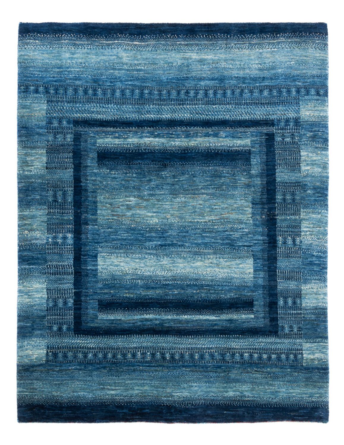 Tapis Gabbeh - Loribaft Persan - Royal - 198 x 158 cm - bleu