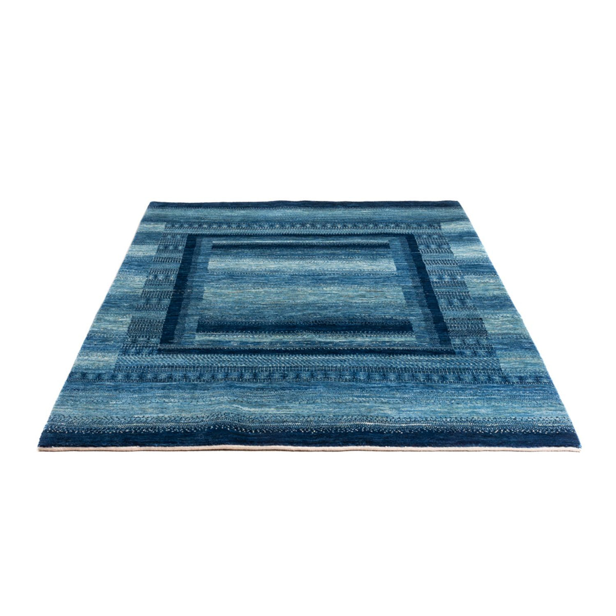 Tapis Gabbeh - Loribaft Persan - Royal - 198 x 158 cm - bleu