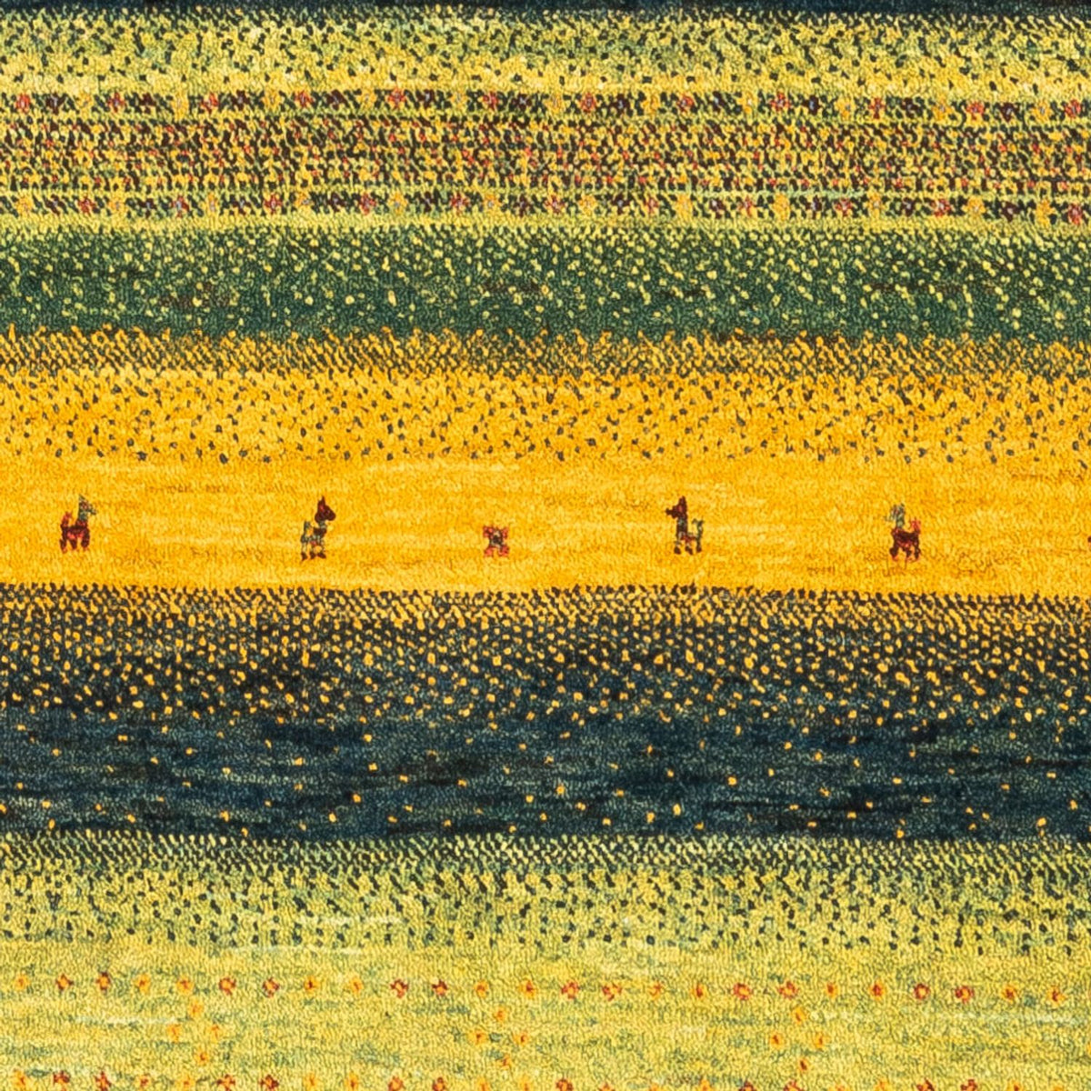 Tapis Gabbeh - Loribaft Persan - Royal - 133 x 82 cm - vert