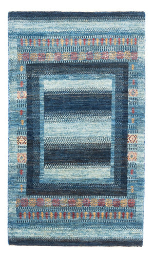 Tapis Gabbeh - Loribaft Persan - Royal - 128 x 78 cm - bleu