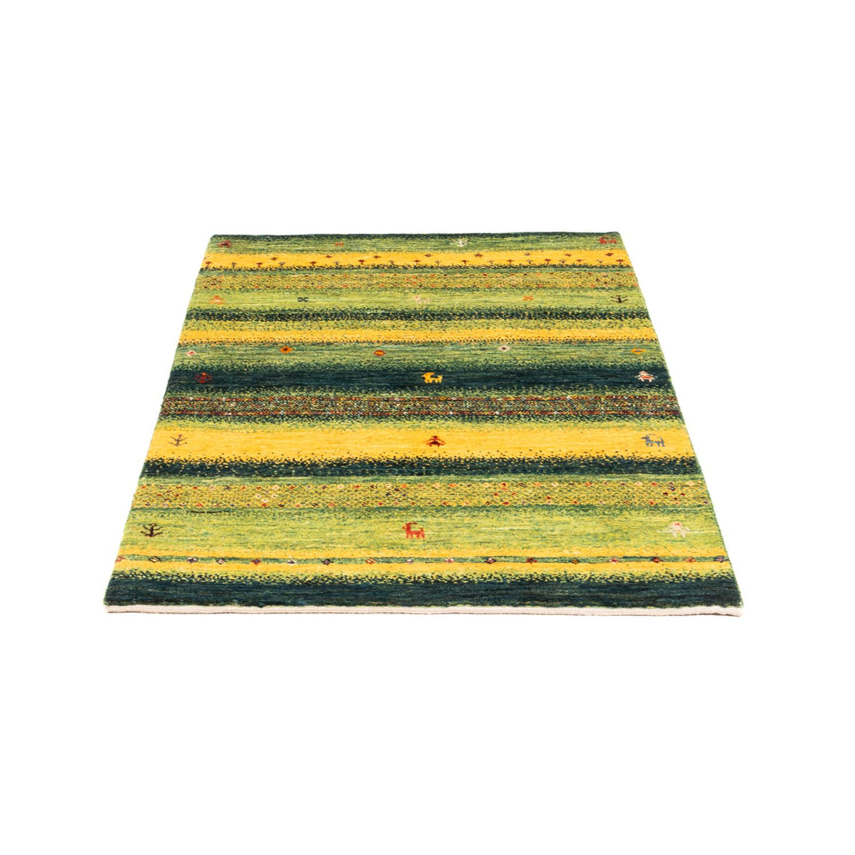 Tapis Gabbeh - Loribaft Persan - Royal - 131 x 86 cm - multicolore