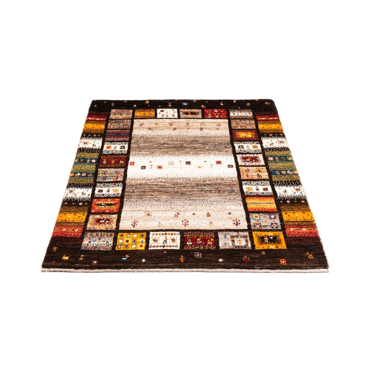 Tapis Gabbeh - Loribaft Persan - Royal - 136 x 87 cm - multicolore