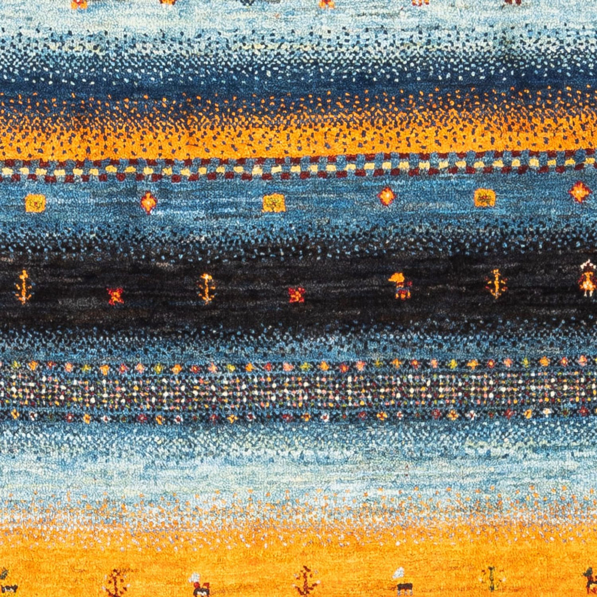 Tapis Gabbeh - Loribaft Persan - Royal - 170 x 103 cm - multicolore