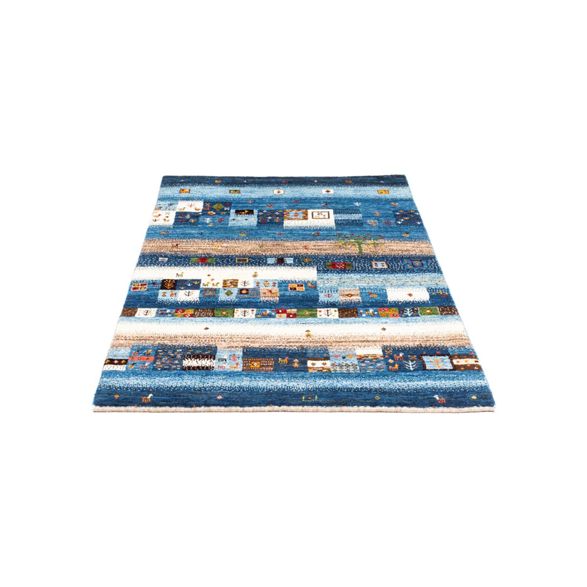 Tapis Gabbeh - Loribaft Persan - Royal - 154 x 103 cm - multicolore