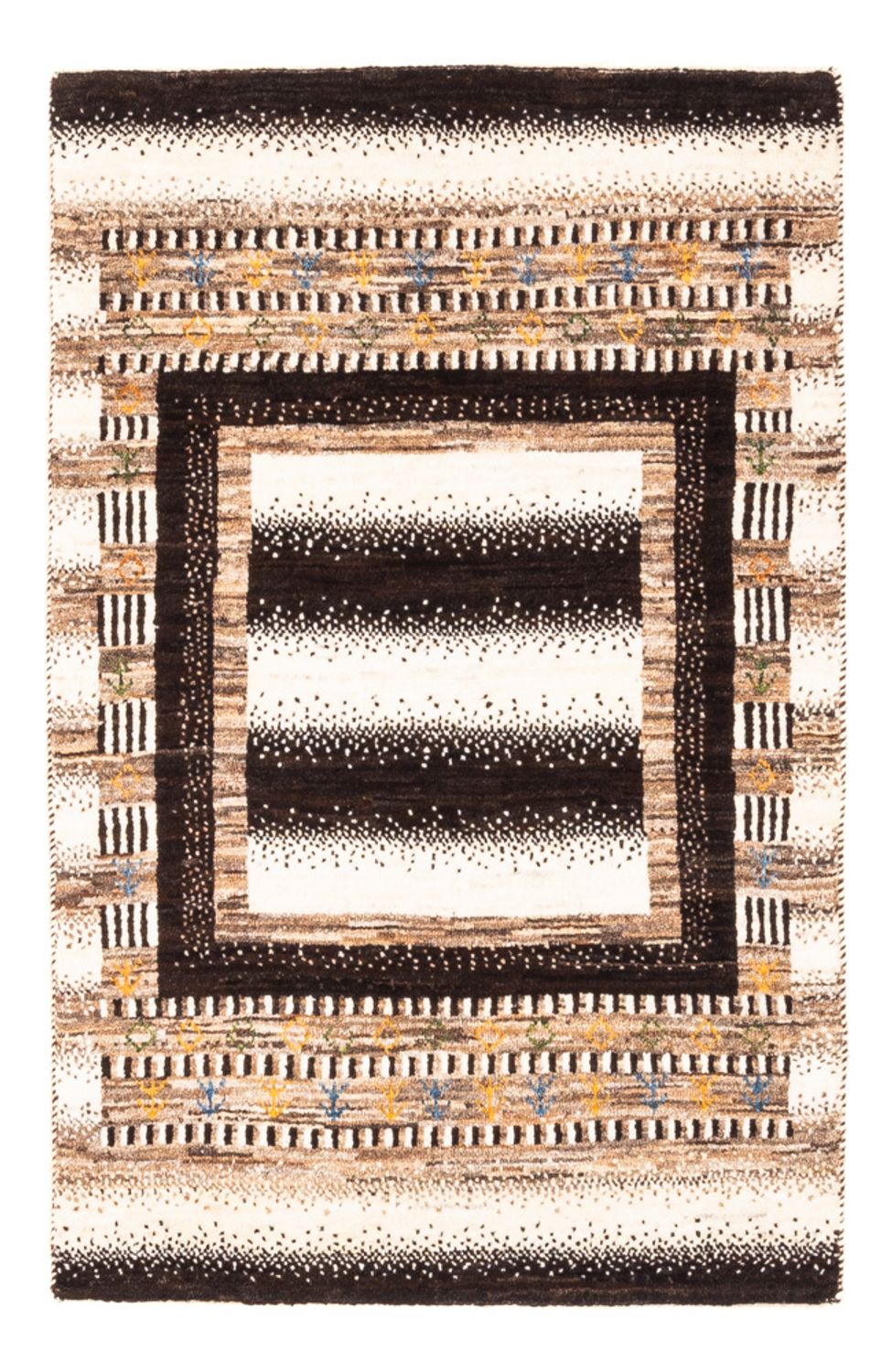 Tapis Gabbeh - Loribaft Persan - Royal - 111 x 72 cm - multicolore