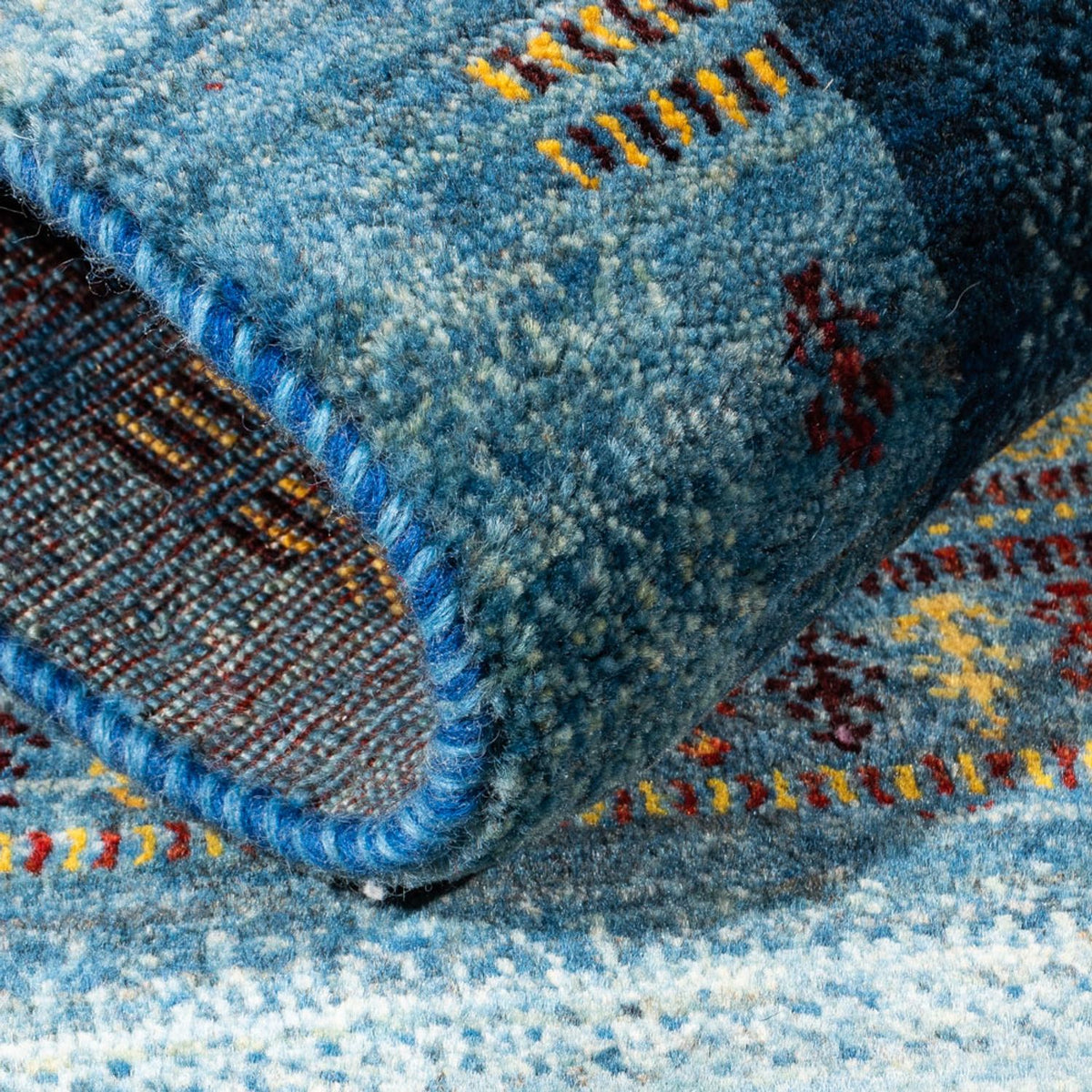 Tapis Gabbeh - Loribaft Persan - Royal - 132 x 90 cm - multicolore