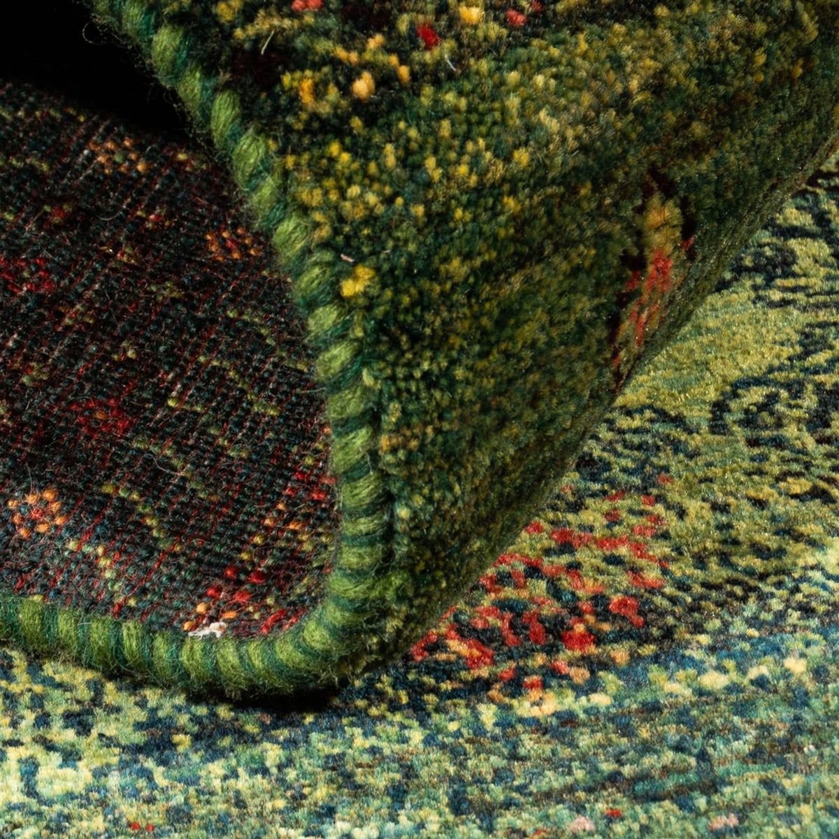 Tapis Gabbeh - Loribaft Persan - Royal - 137 x 87 cm - multicolore