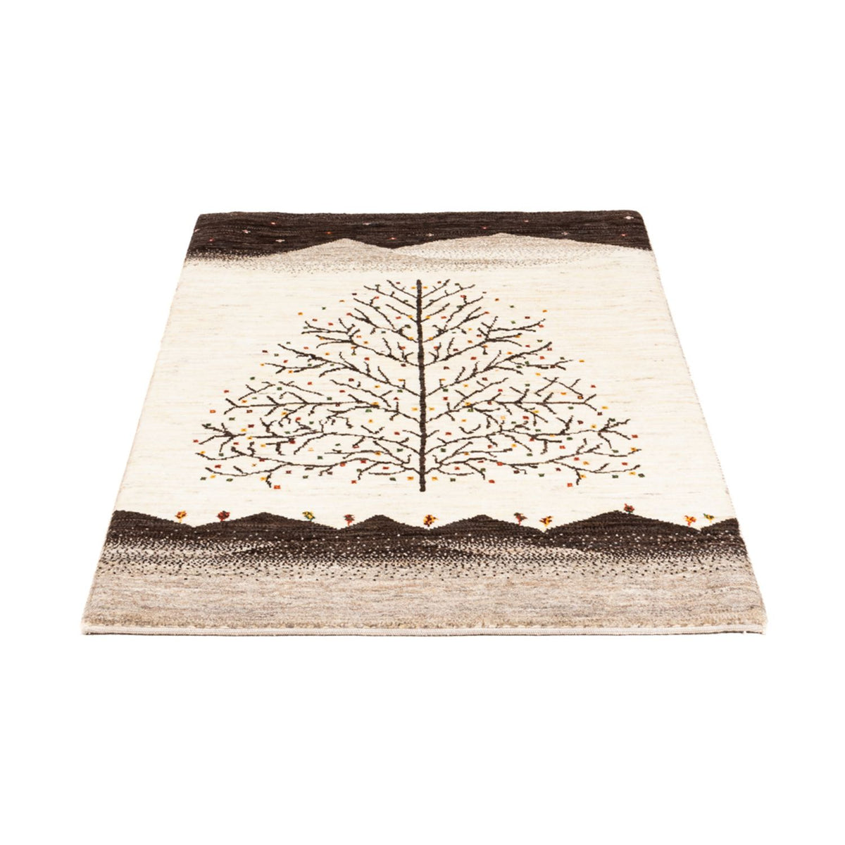 Tapis Gabbeh - Loribaft Persan - Royal - 132 x 84 cm - crème