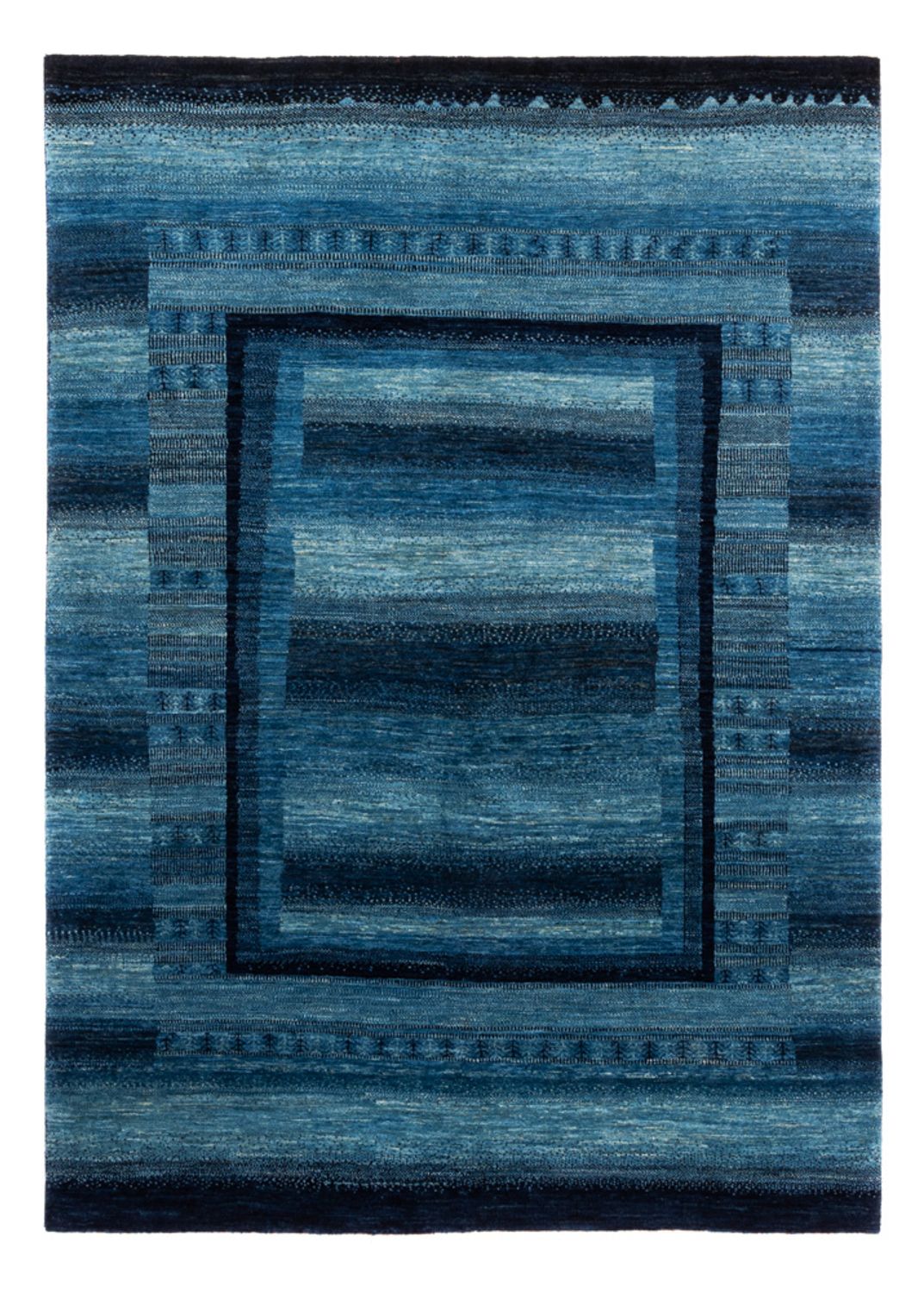 Tapis Gabbeh - Loribaft Persan - Royal - 210 x 150 cm - bleu