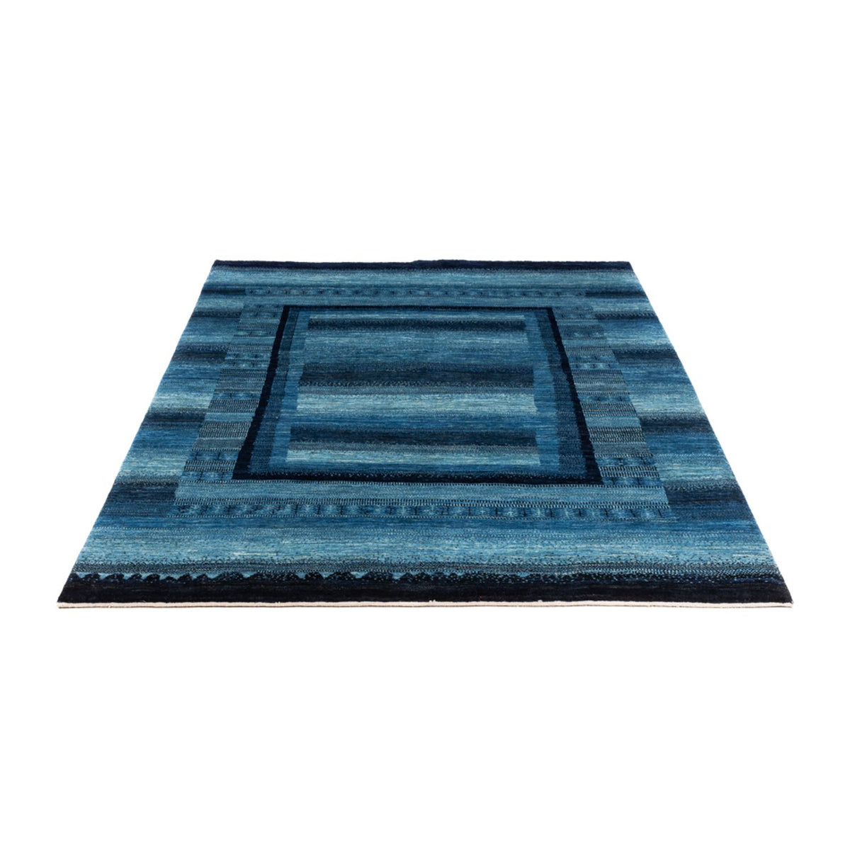 Tapis Gabbeh - Loribaft Persan - Royal - 210 x 150 cm - bleu