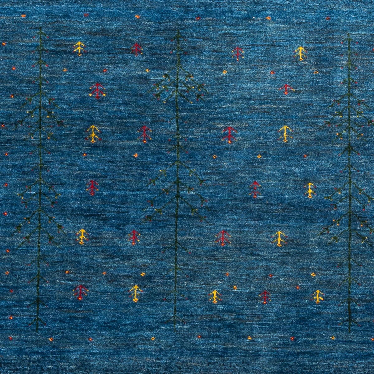 Tapis Gabbeh - Loribaft Persan - 209 x 154 cm - bleu