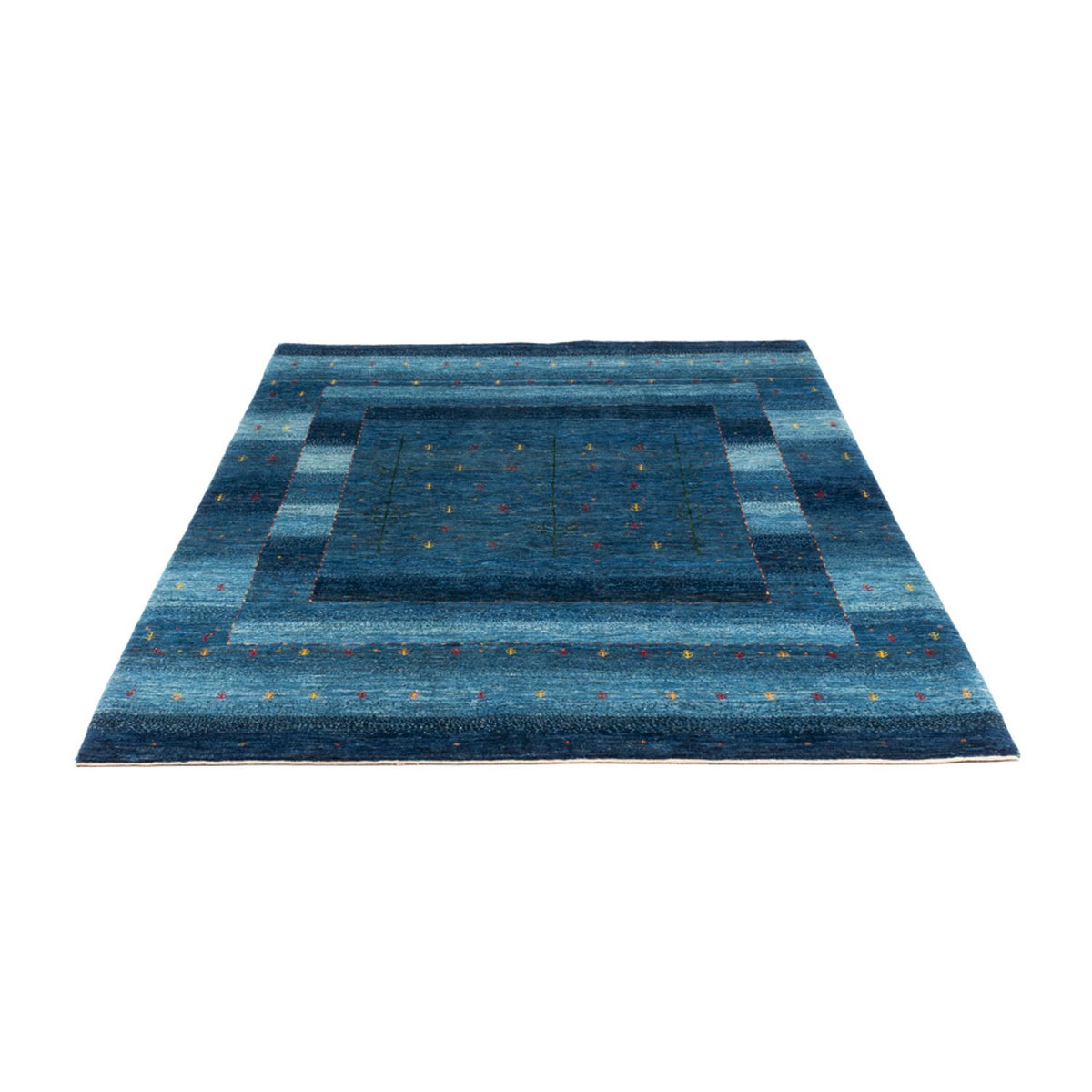 Tapis Gabbeh - Loribaft Persan - 209 x 154 cm - bleu