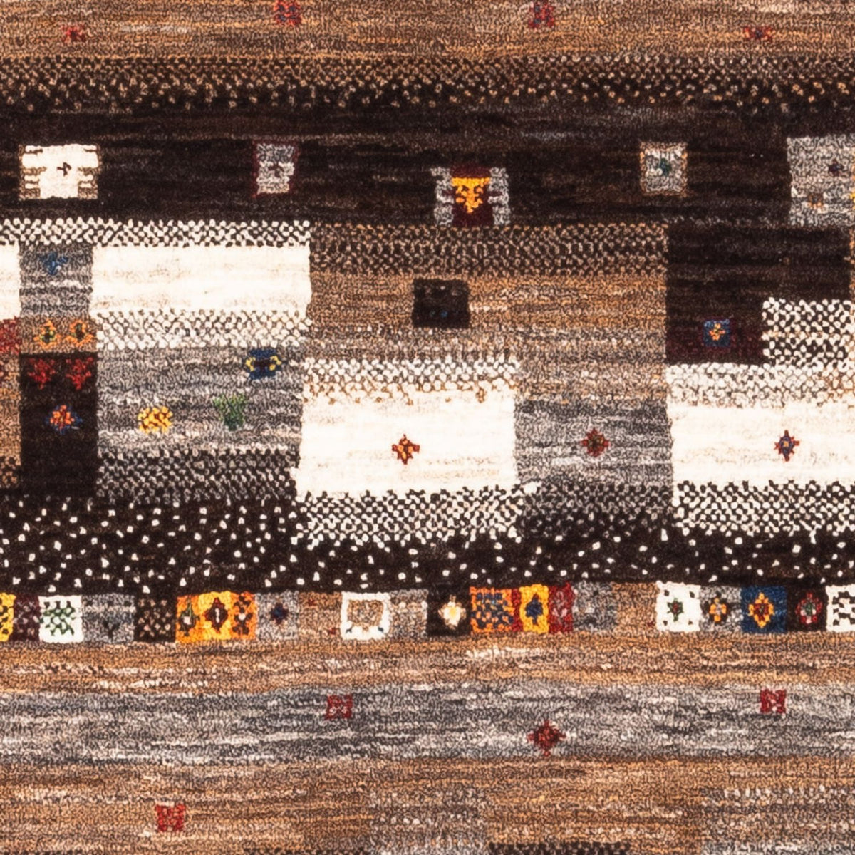 Tapis Gabbeh - Loribaft Persan - Royal - 129 x 84 cm - multicolore