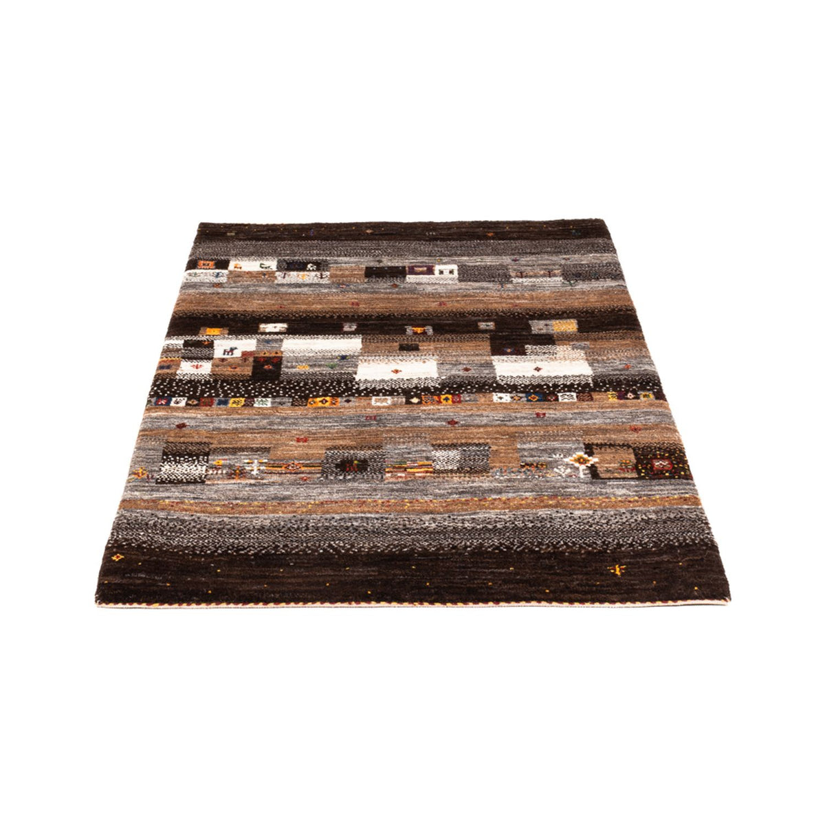 Tapis Gabbeh - Loribaft Persan - Royal - 129 x 84 cm - multicolore