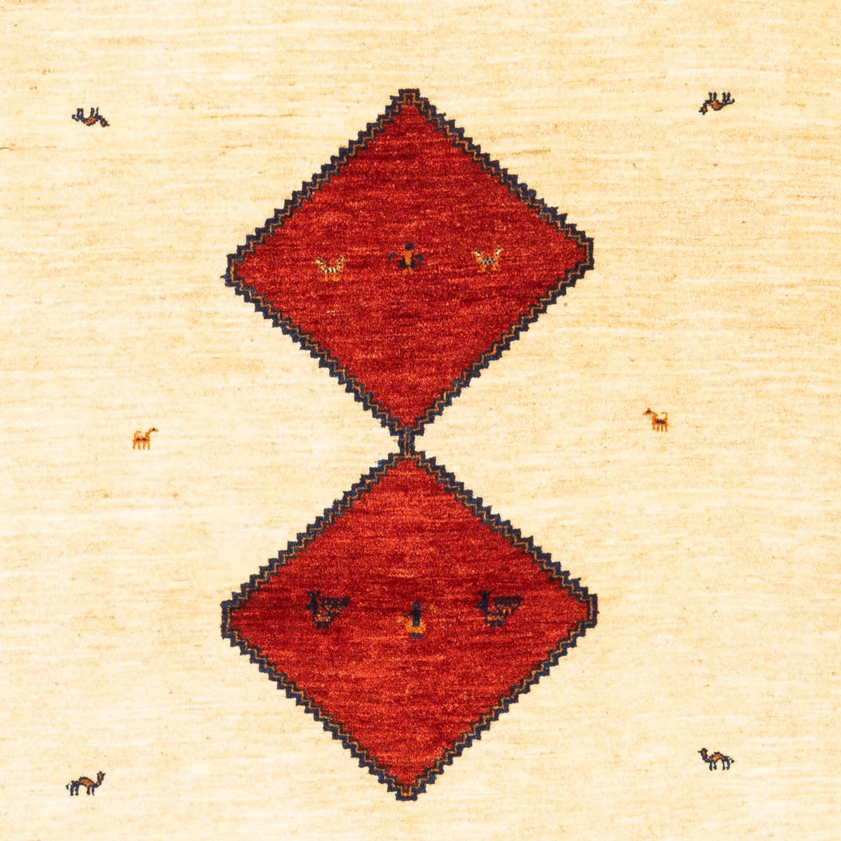 Tapis Gabbeh - Persan - 210 x 140 cm - beige